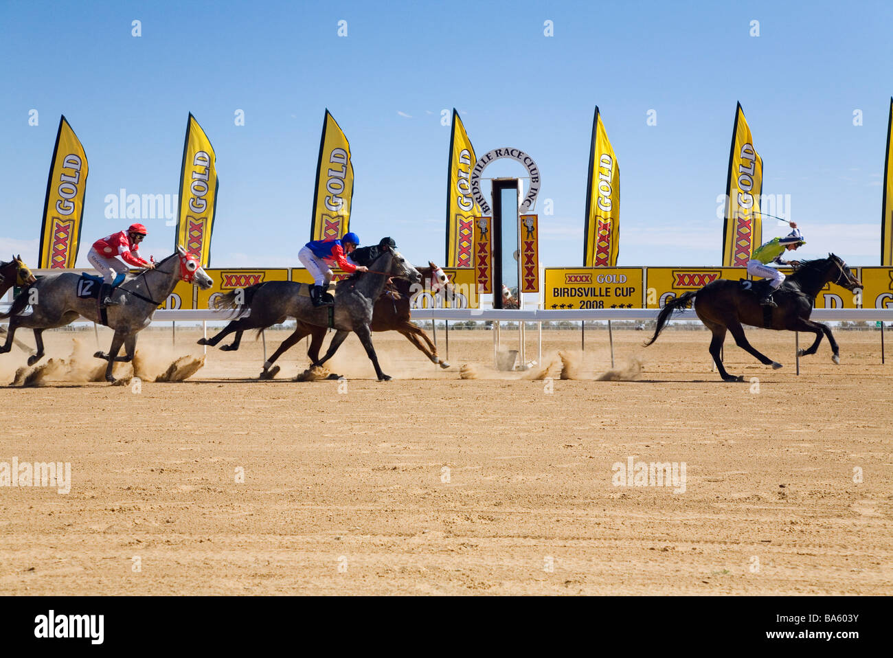 Birdsville Races.  Birdsville, Queensland, AUSTRALIA Stock Photo