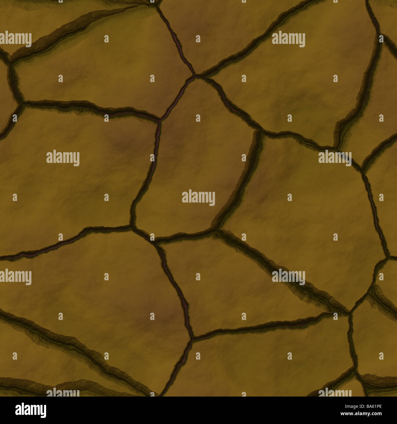 Cracked parched earth ground surface texture illustration Stock Photo