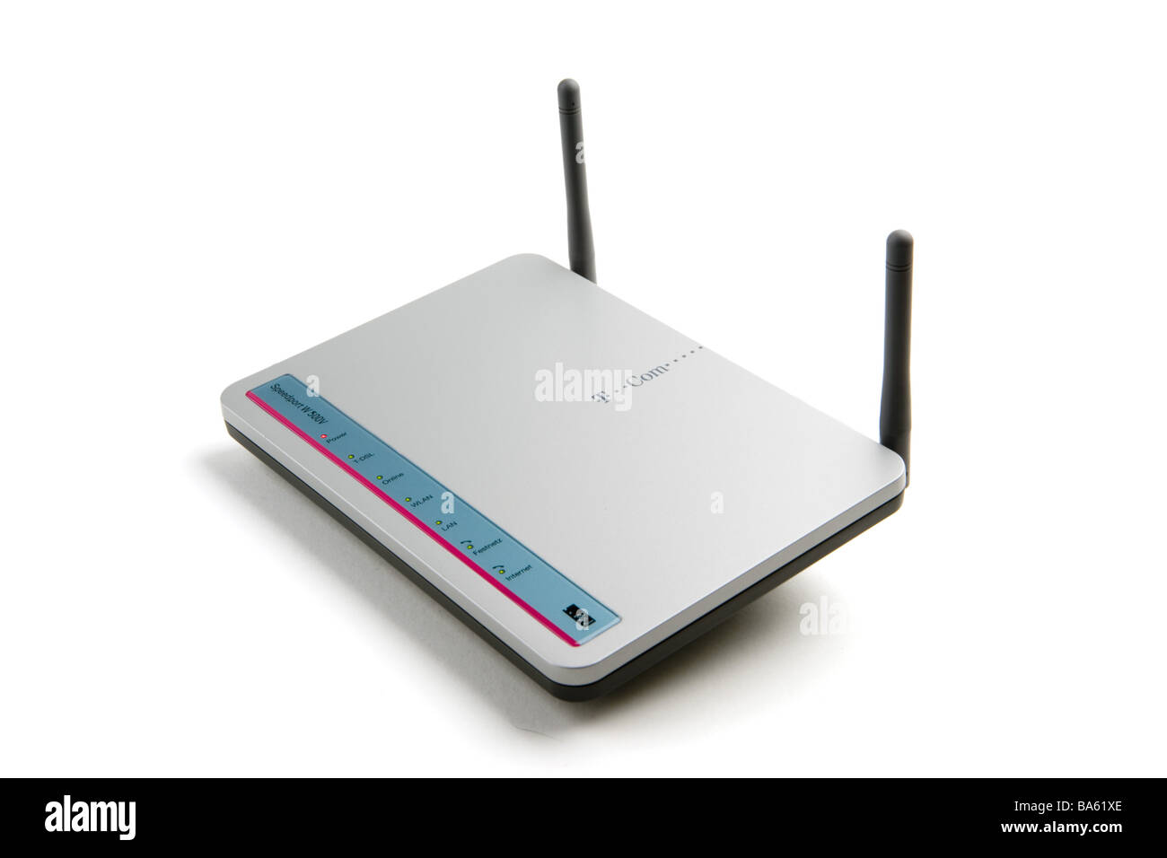 T.Com Router Speedport W 500V no property release computers DSL T-DSL  internet-access antennas WLan Wireless connection data Stock Photo - Alamy