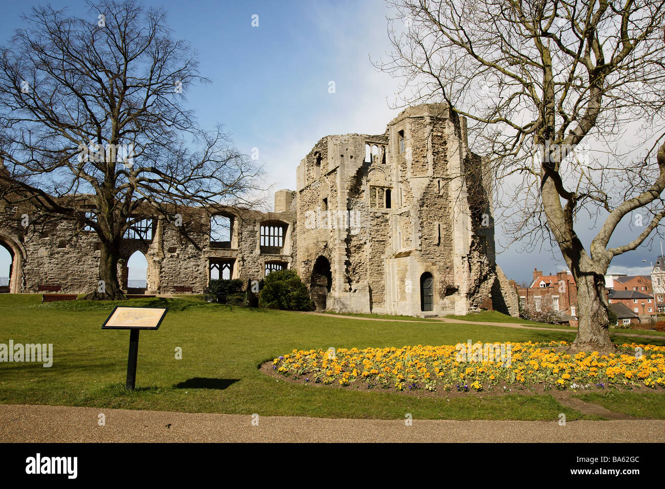 Castle Keep Park Stock Photo