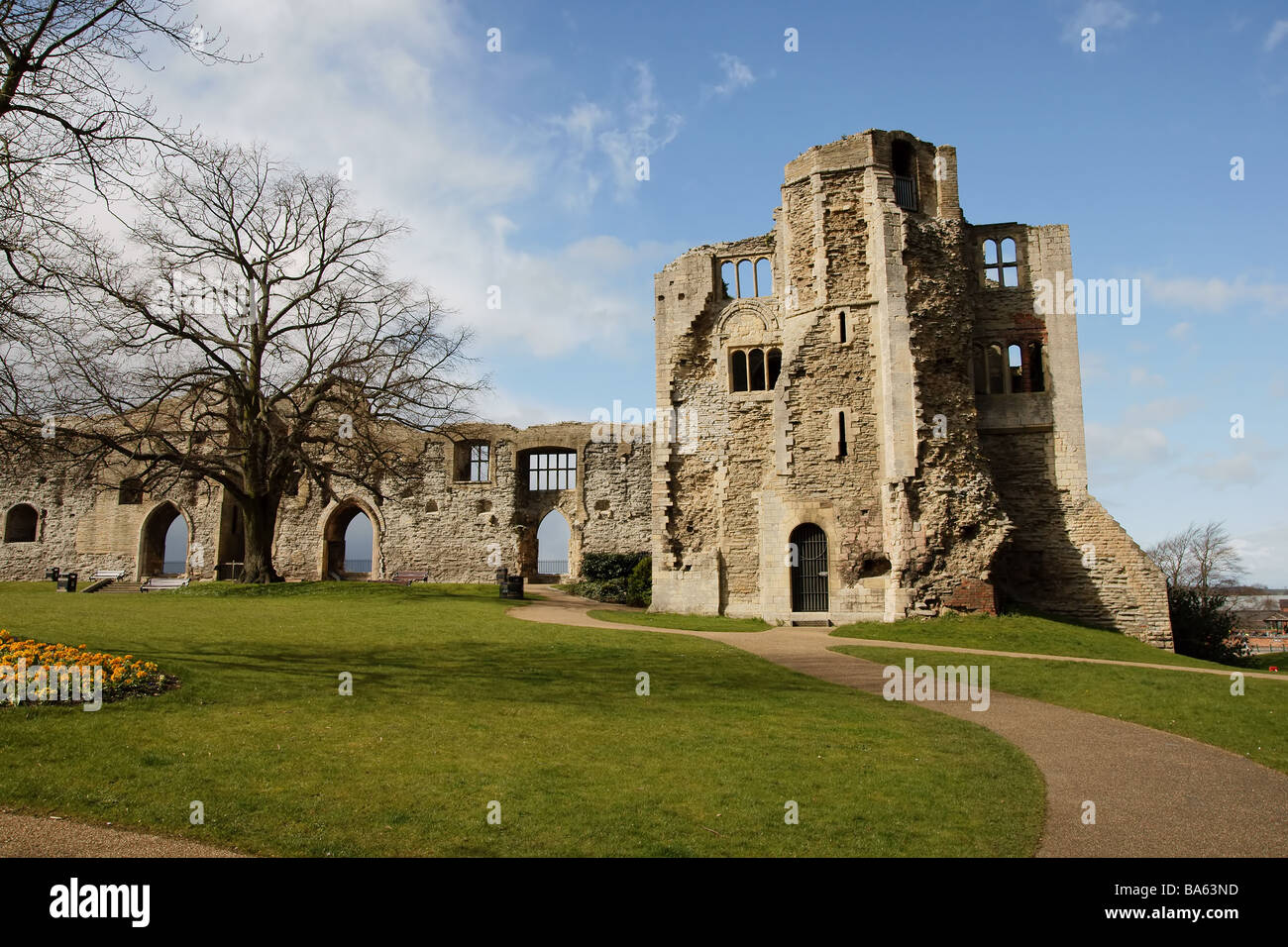 Newark Castle Keep Stock Photo