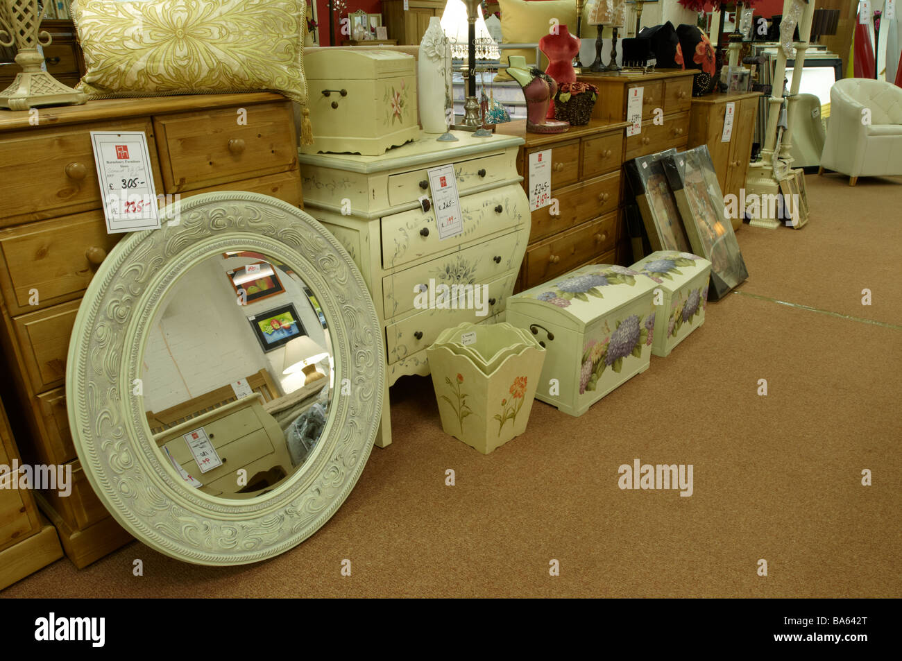 Furniture warehouse showroom Stock Photo Alamy