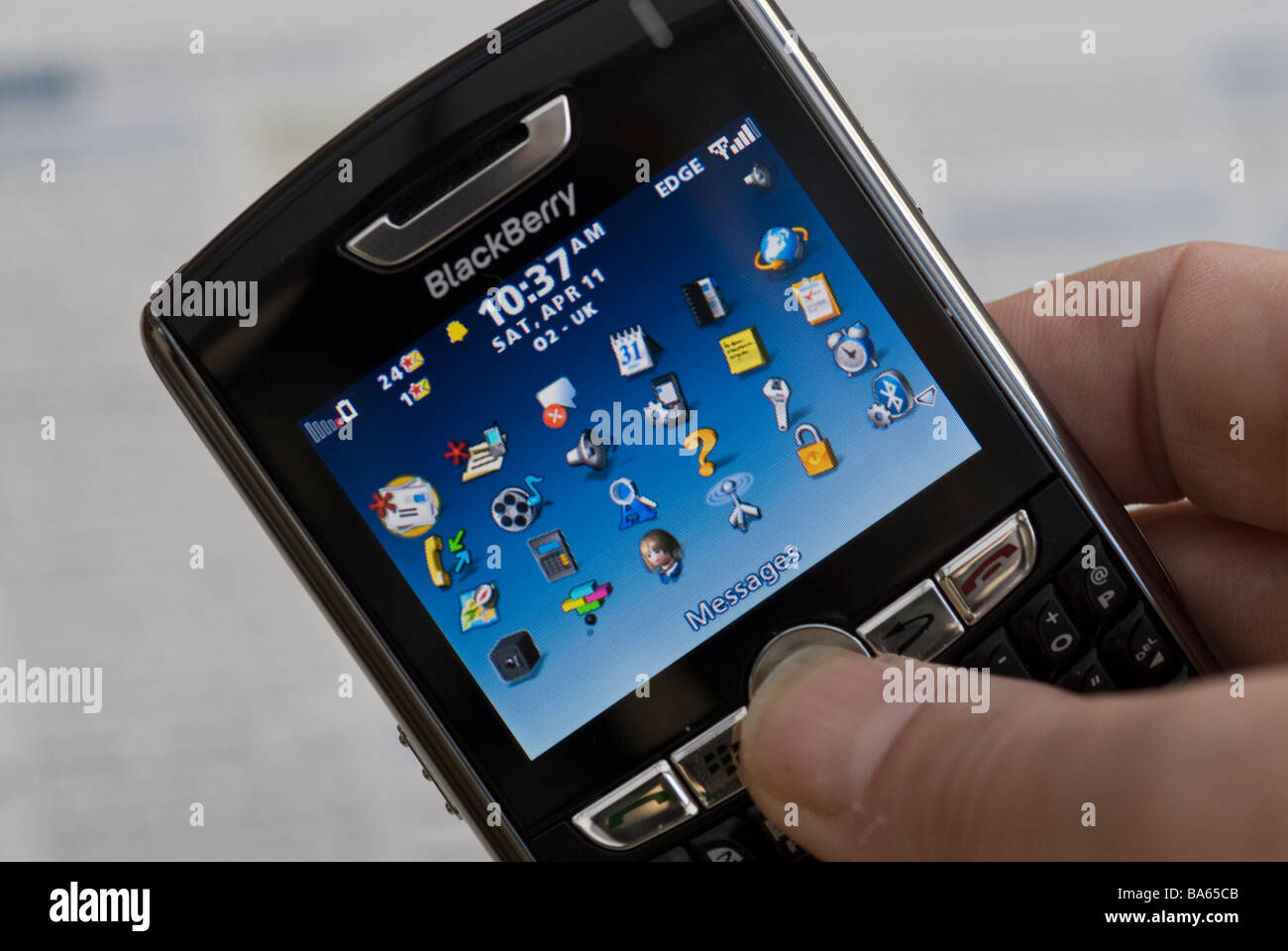 Blackberry Device Stock Photo