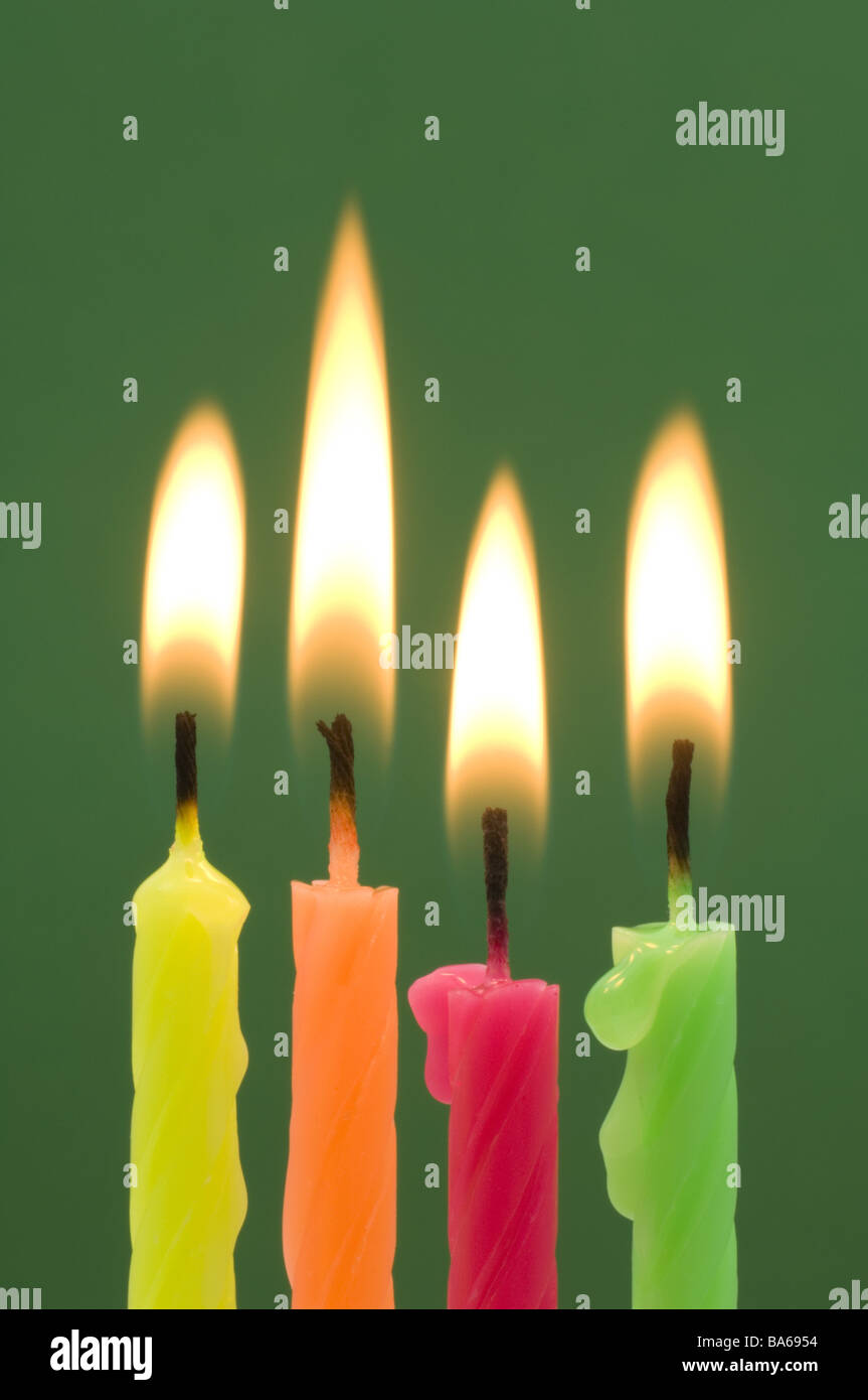 Candles four differentlycolorfully burns series wax candles birthday