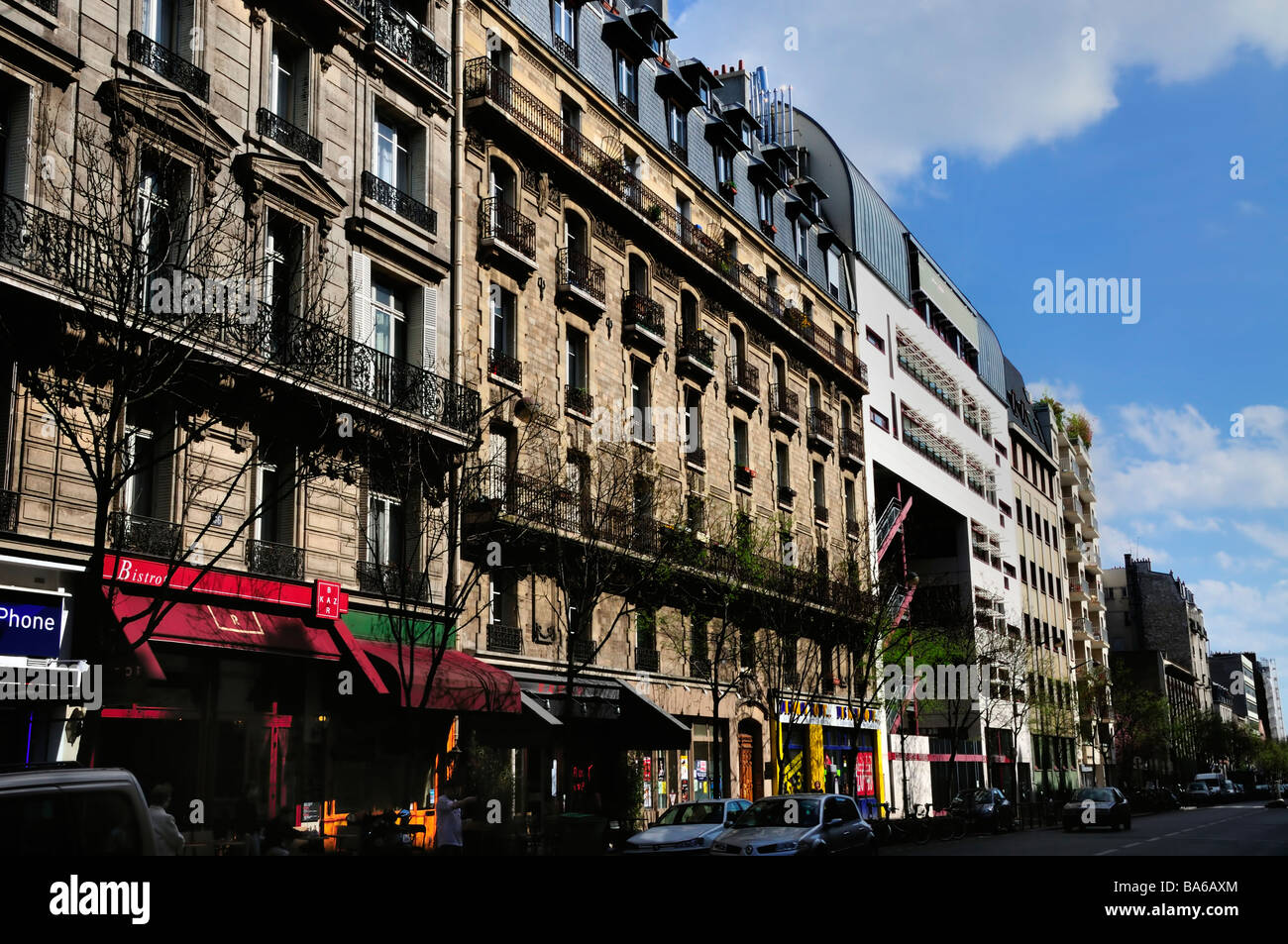 Paris France, Street Scene French Real Estate housing in Parmentier
