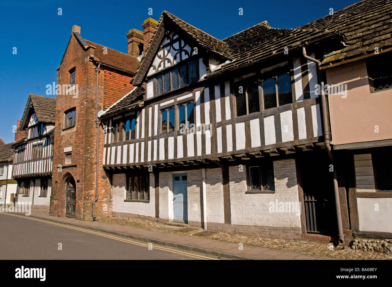 The Old Grammar School in Church Road Steyning Sussex Stock Photo Alamy