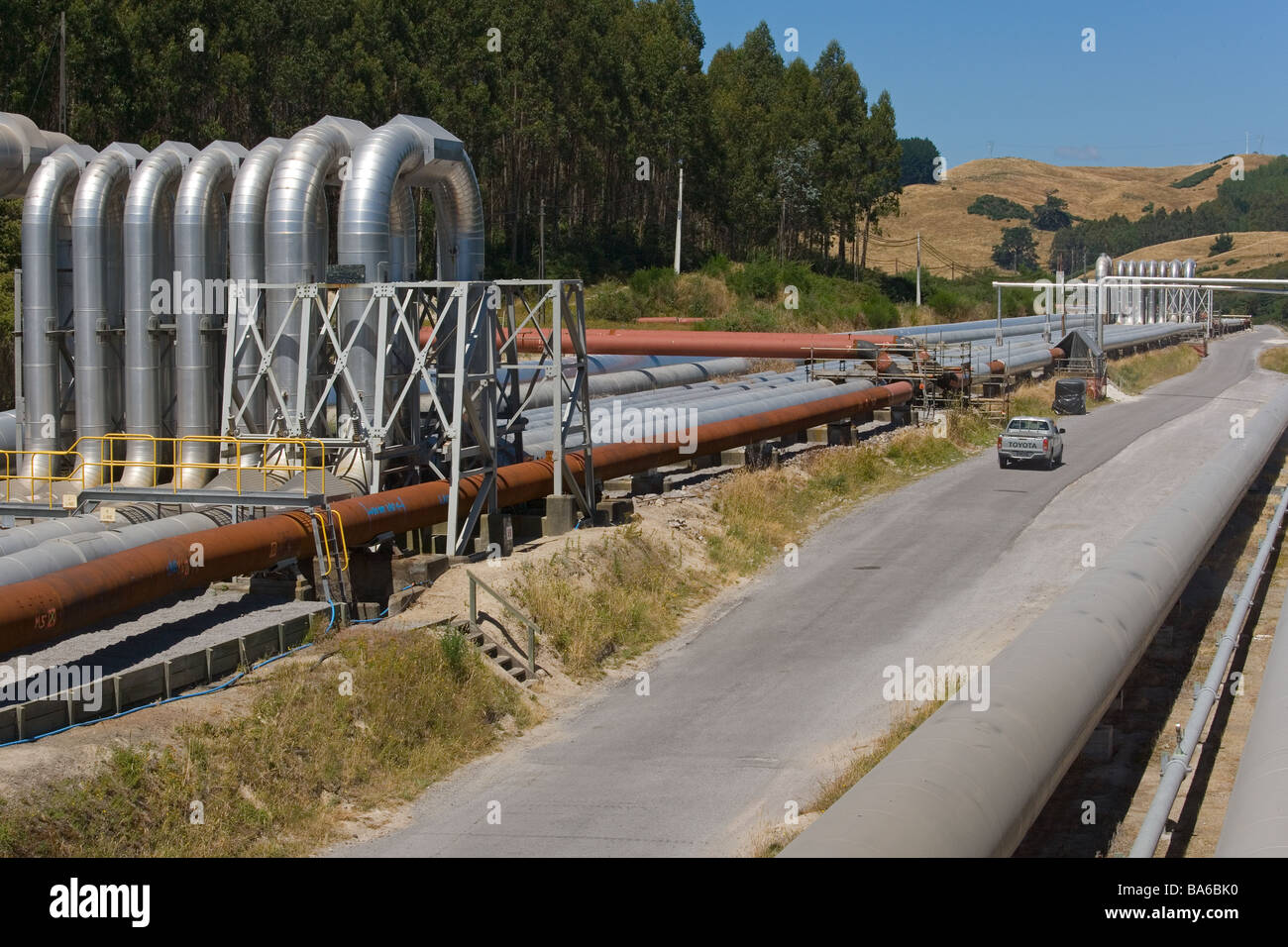 Wairakei Geo thermal Power Station North Island New Zealand Stock Photo