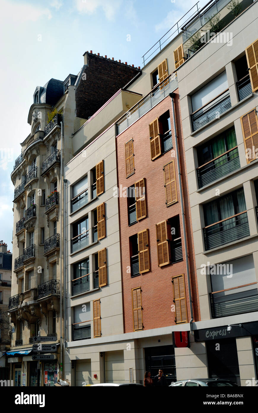 Paris France, Street Scene "Real Estate" housing New Build Construction