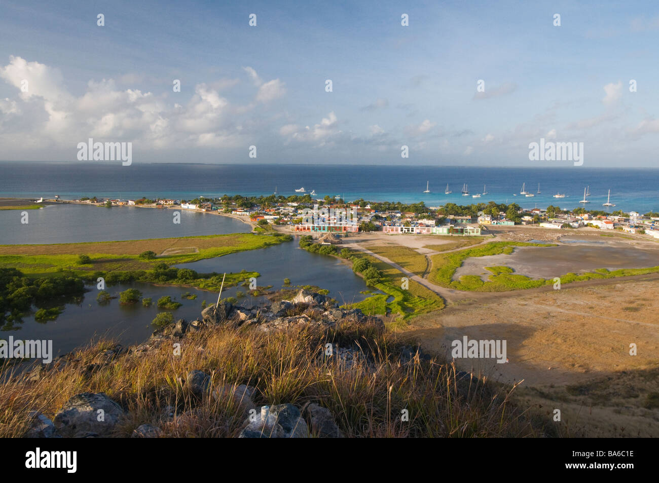 town of Gran Roque Los Roques Venezuela South America Stock Photo Alamy