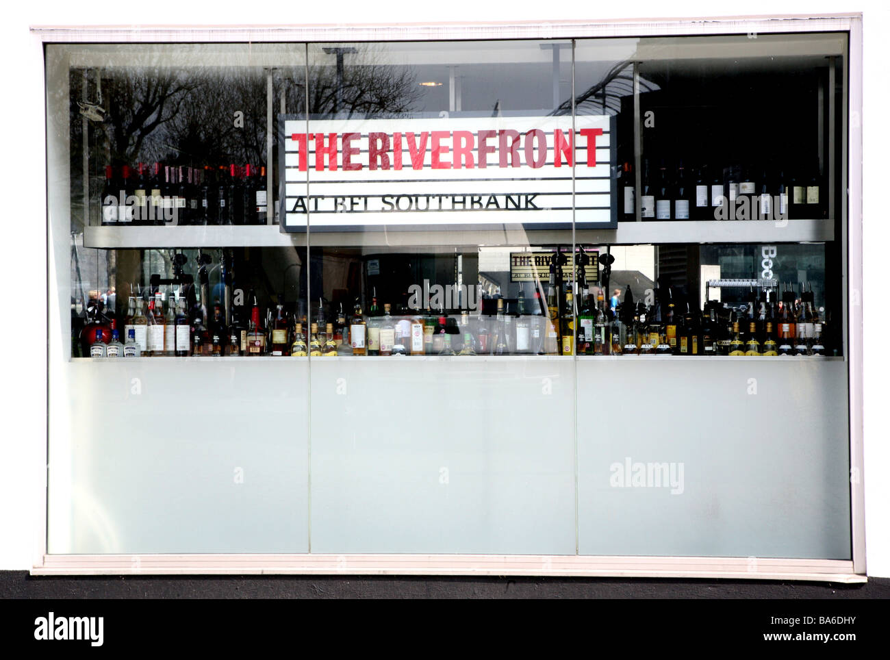 British Film Institute bar, South Bank, London Stock Photo