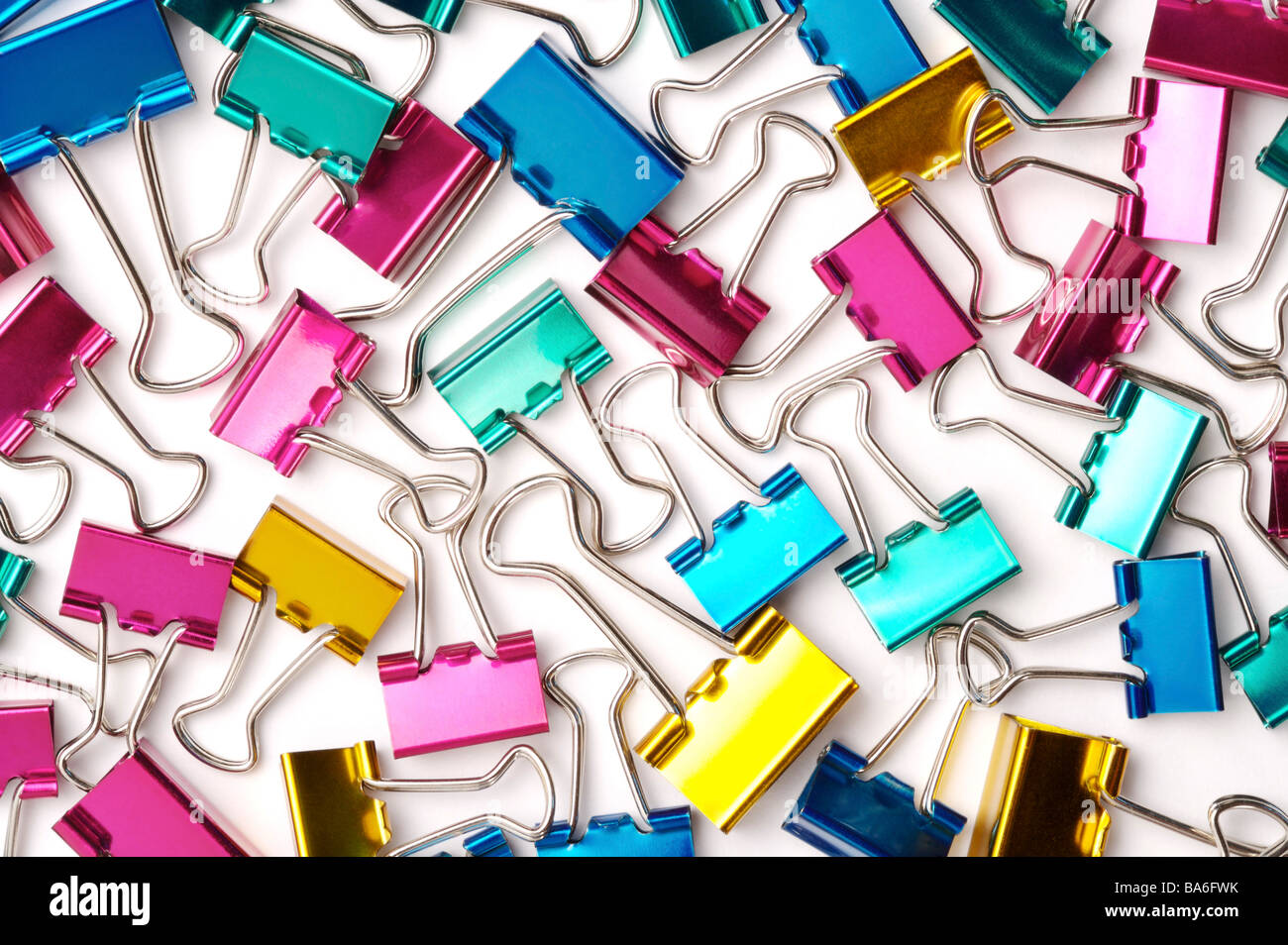 Assorted bulldog clips Stock Photo Alamy