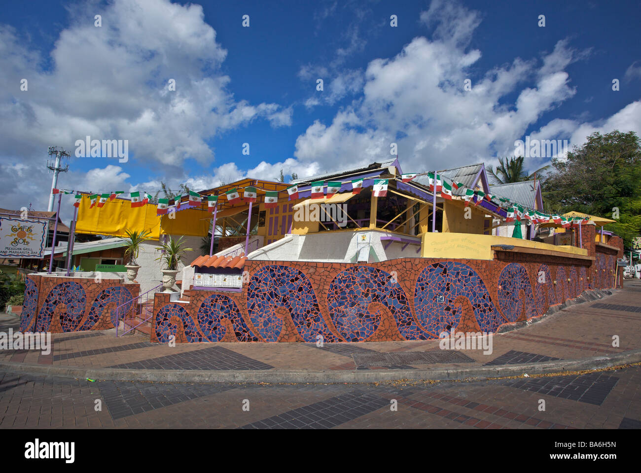 Cafe Sol, Mexican Grill and Margarita Bar at St. Lawrence Gap Stock