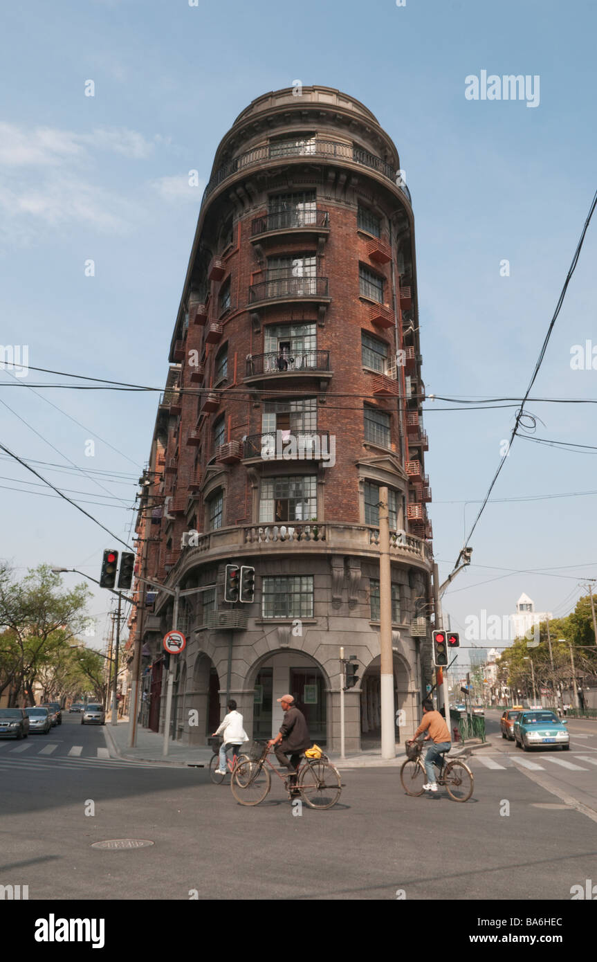 An art deco building in the French Concession of Shanghai China 2009. Stock Photo