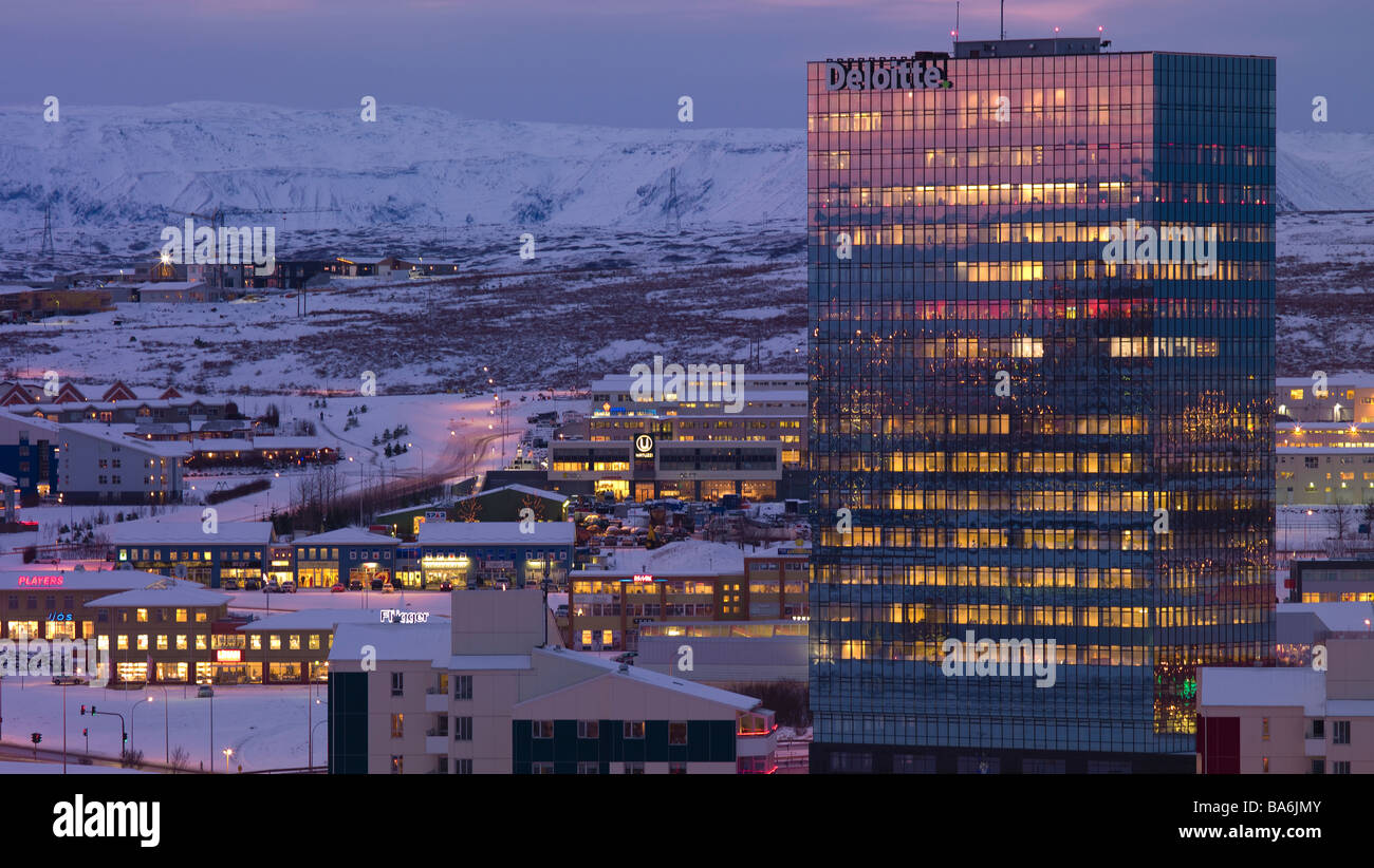 Kopavogur, suburb of Reykjavik, Iceland Stock Photo