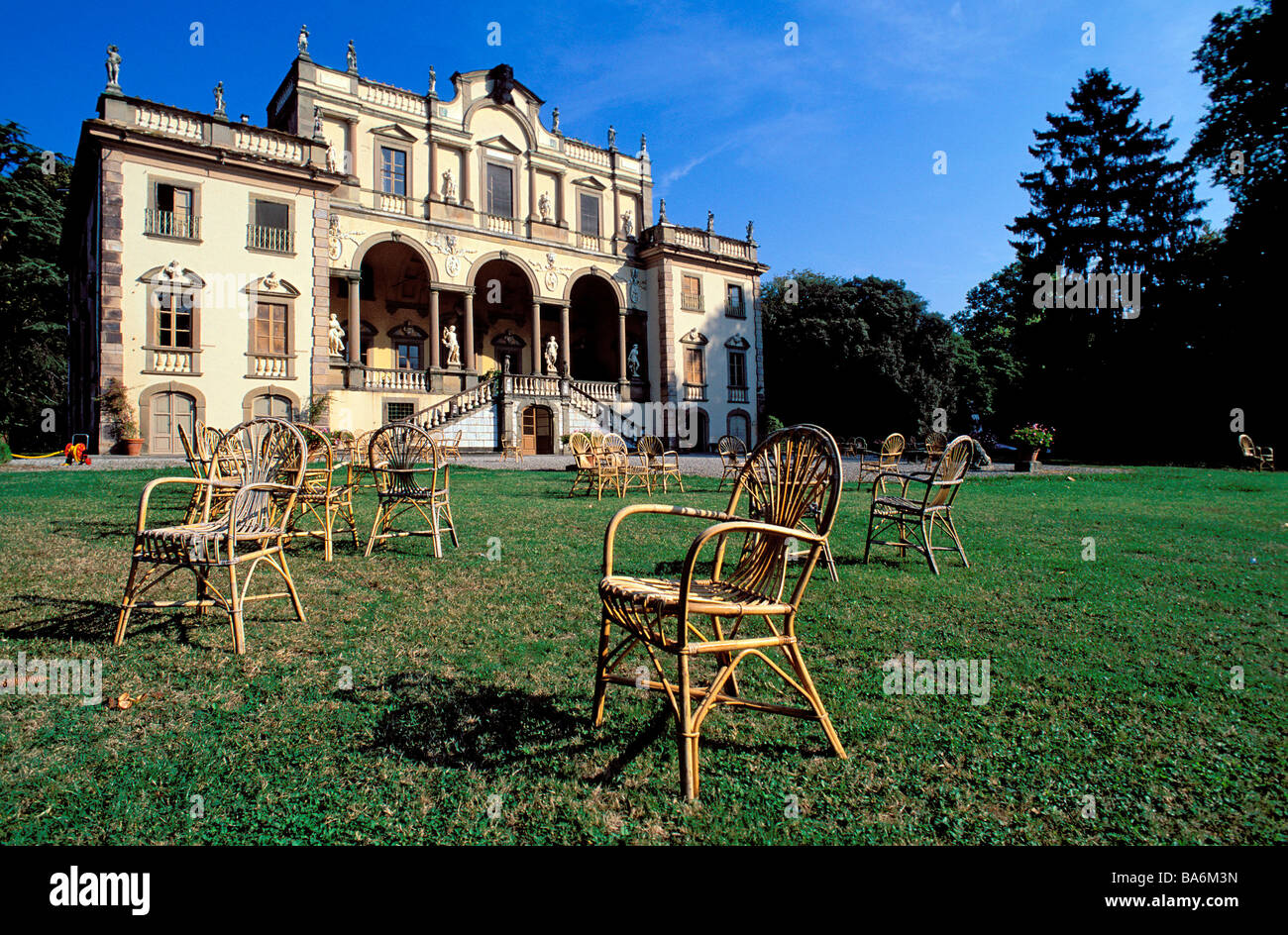 Italy, Tuscany, Monsagrati, Villa Mansi Stock Photo Alamy