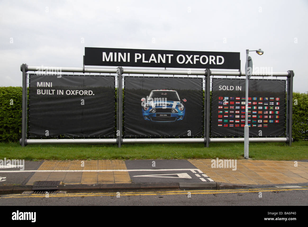 Straight On View Of A Sign At The Entrance To The Bmw Group Mini