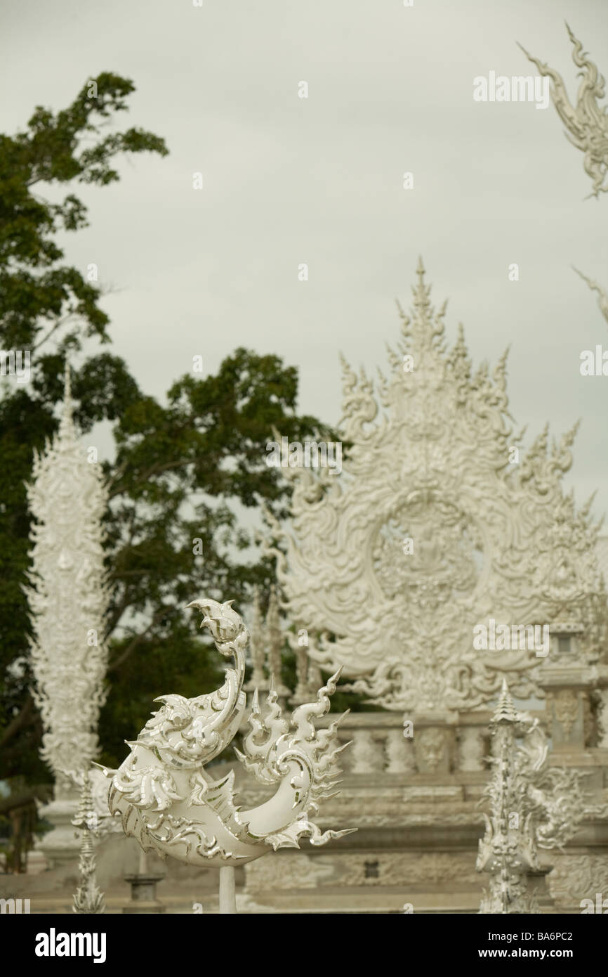 Wat Rong Khun (White temple), Chiang Rai, Thailand Stock Photo - Alamy