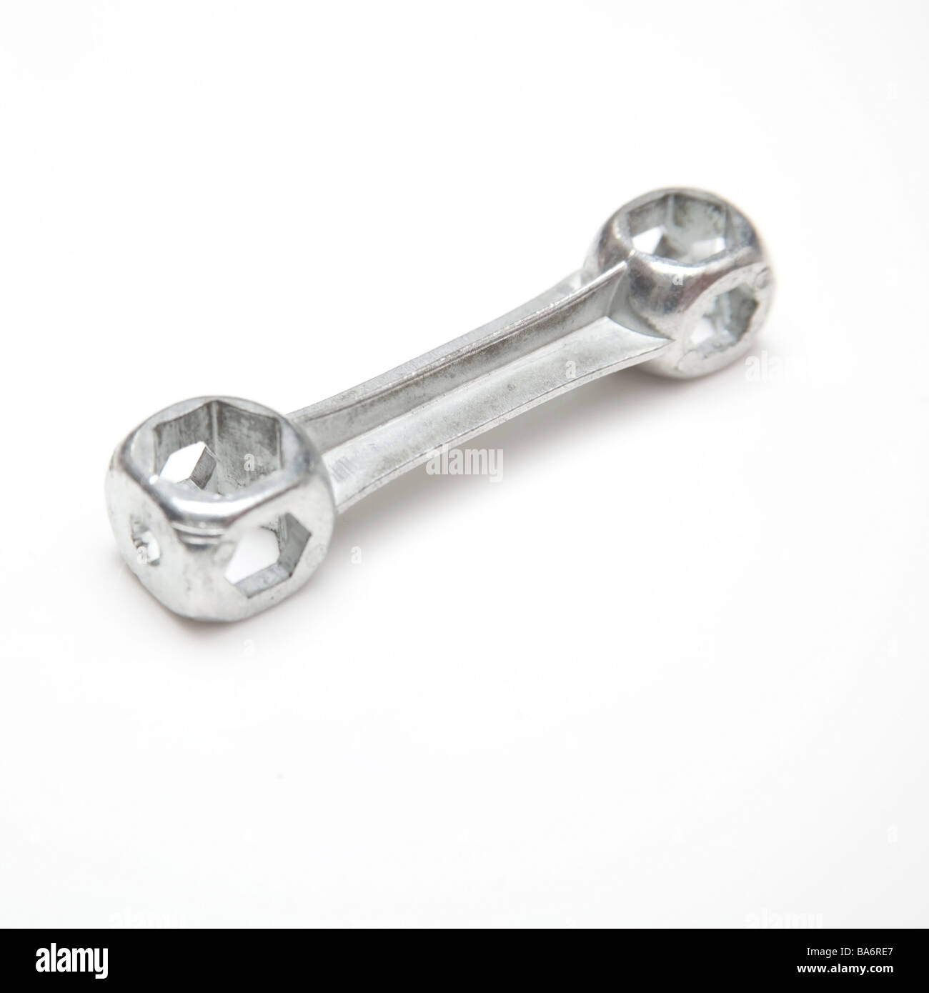 Bicycle spanner isolated on a white studio background Stock Photo Alamy