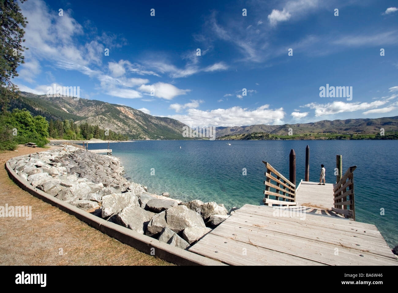 Lake Chelan State Park - Washington Stock Photo