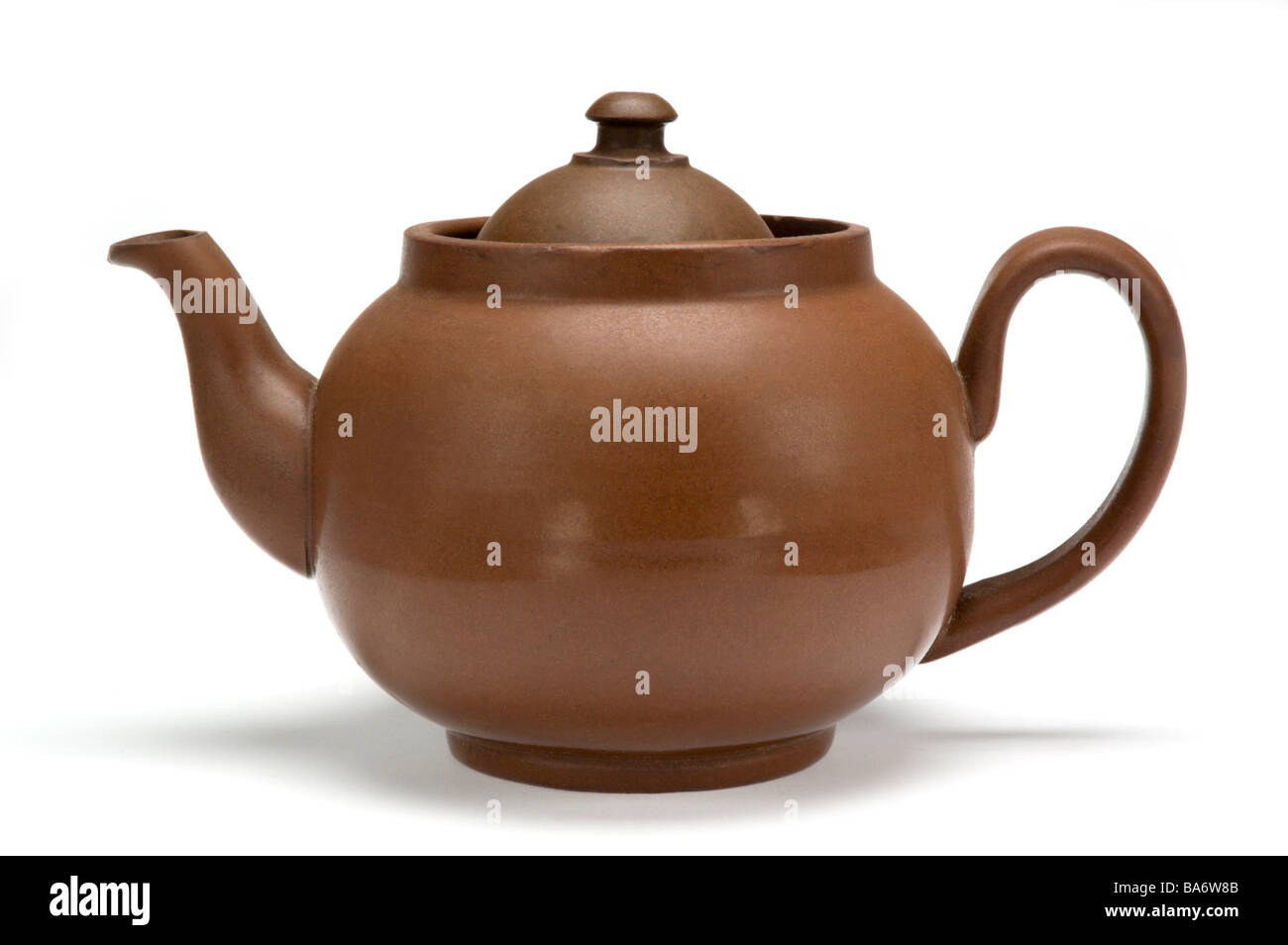 Brown teapot Stock Photo