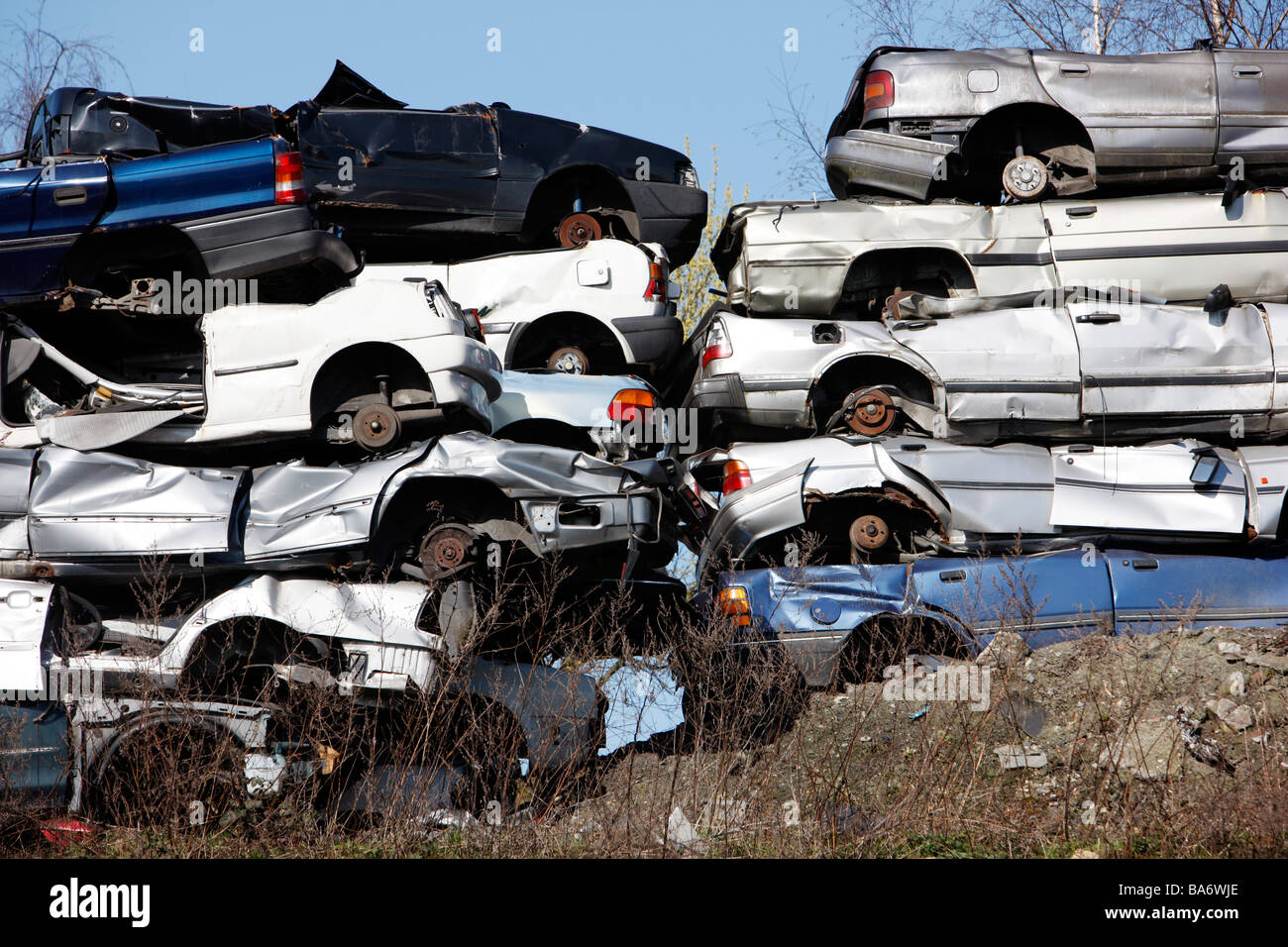 Car junkyard scrap yard germany hires stock photography and images Alamy