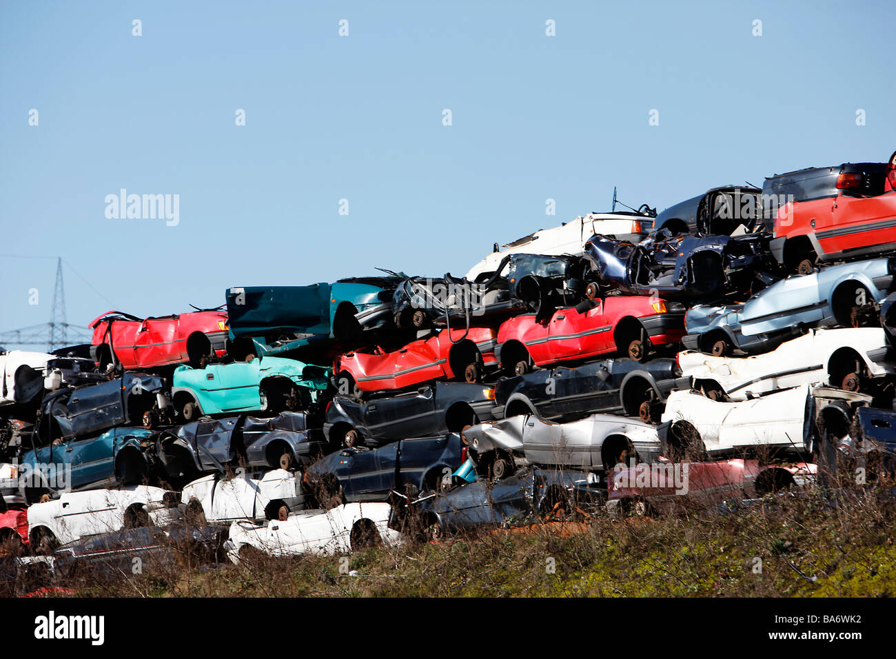 Car junkyard scrap yard germany hires stock photography and images Alamy
