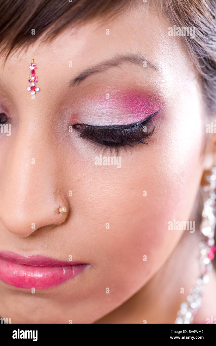 Close up of a young Asian woman Stock Photo