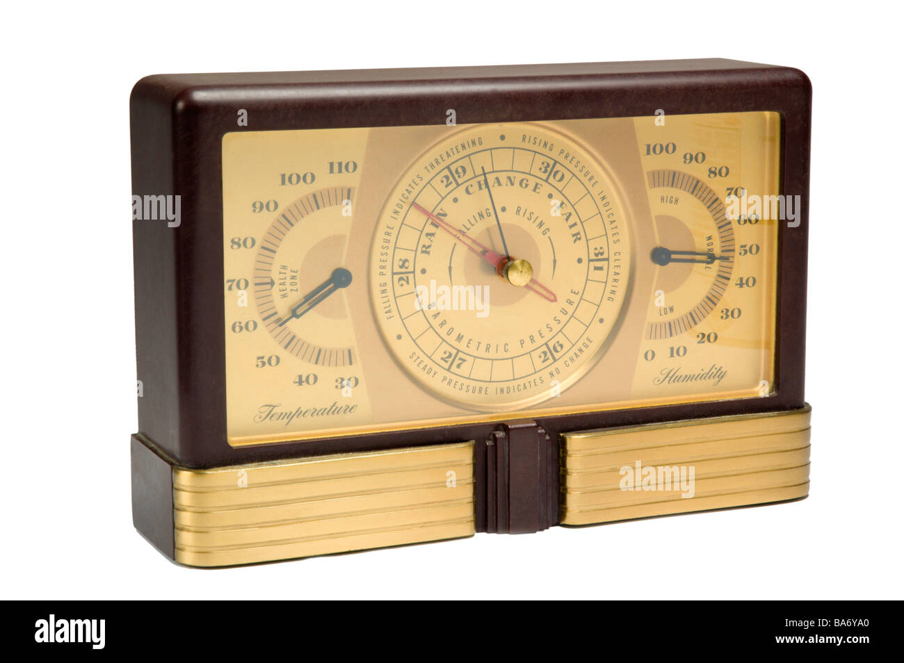 Combination temperature humidity and barometric pressure Stock Photo