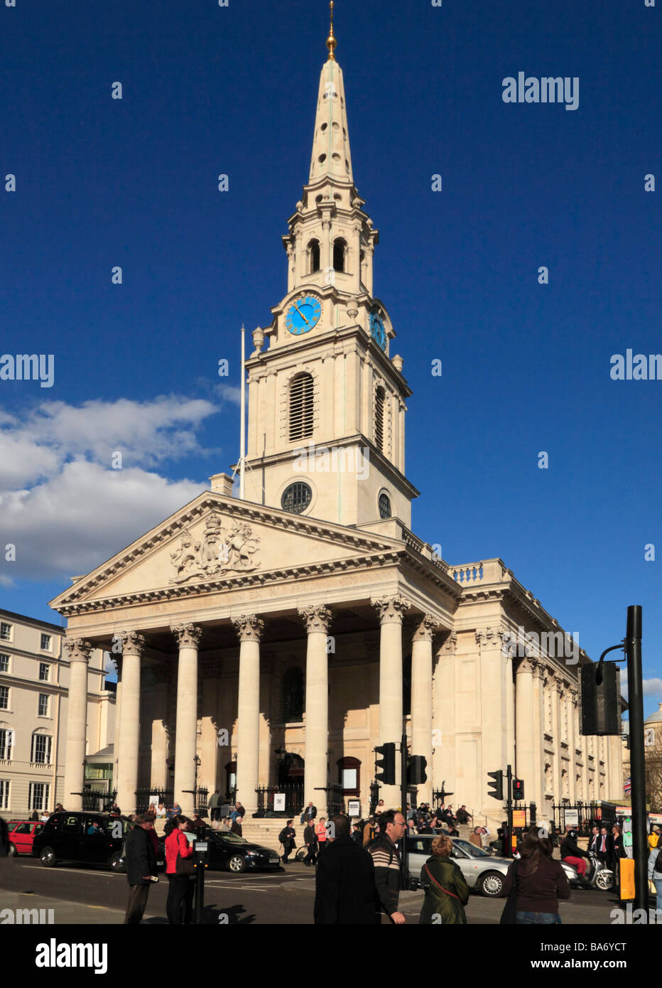St Martin in the Fields Church. Trafalgar Square, London, England, UK. Stock Photo