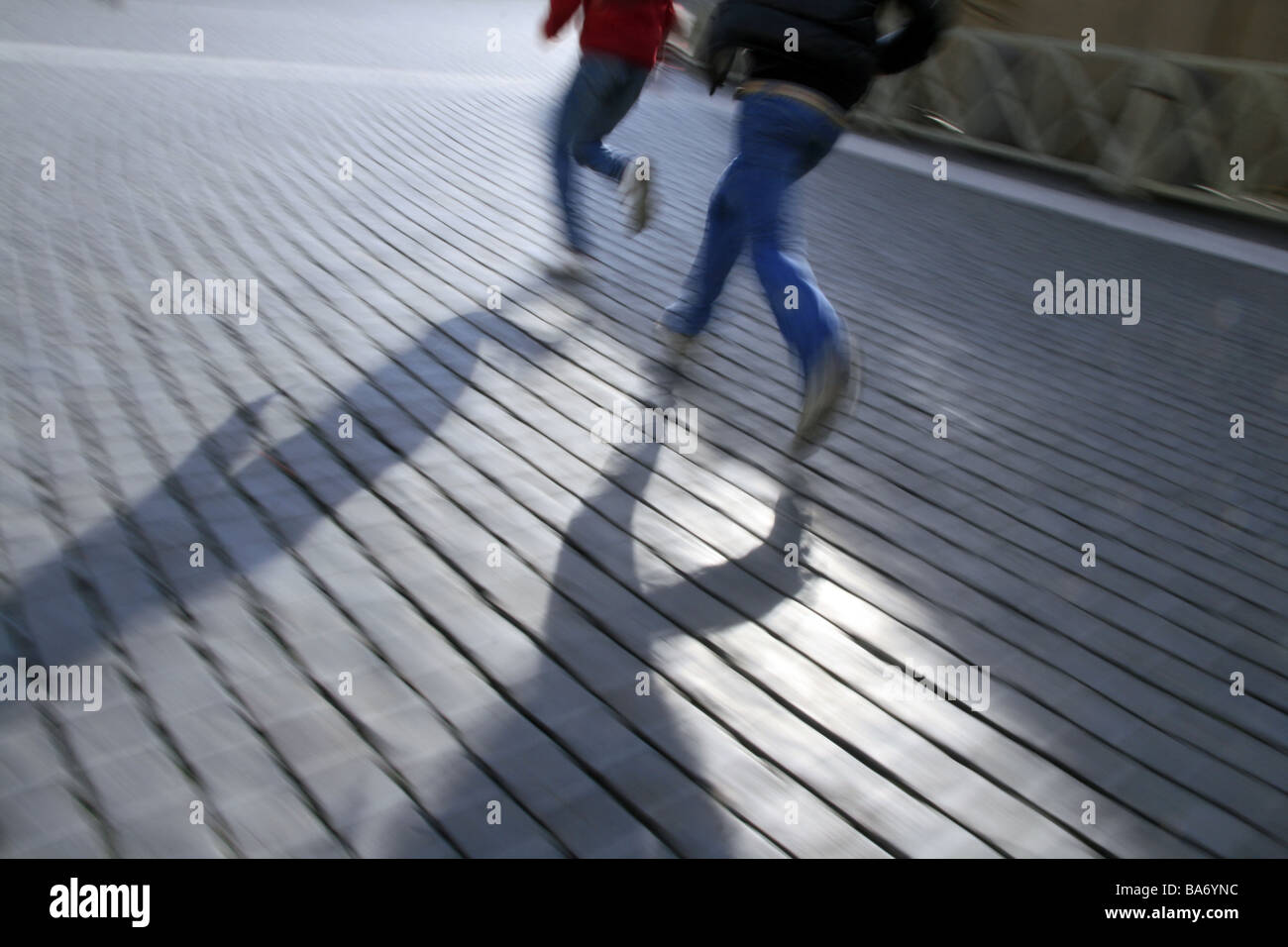 2 Scared Girls Running