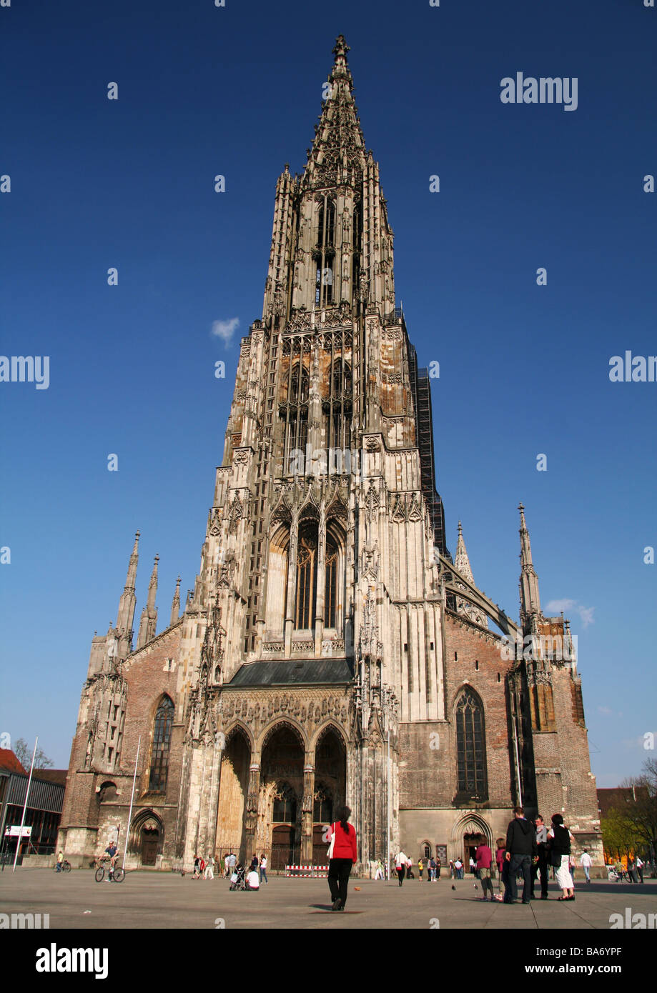 Ulm Cathedral, the tallest church in the world Stock Photo