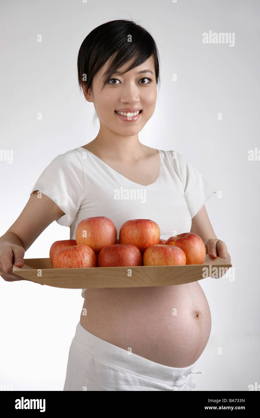 Chinese pregnant woman,China Stock Photo