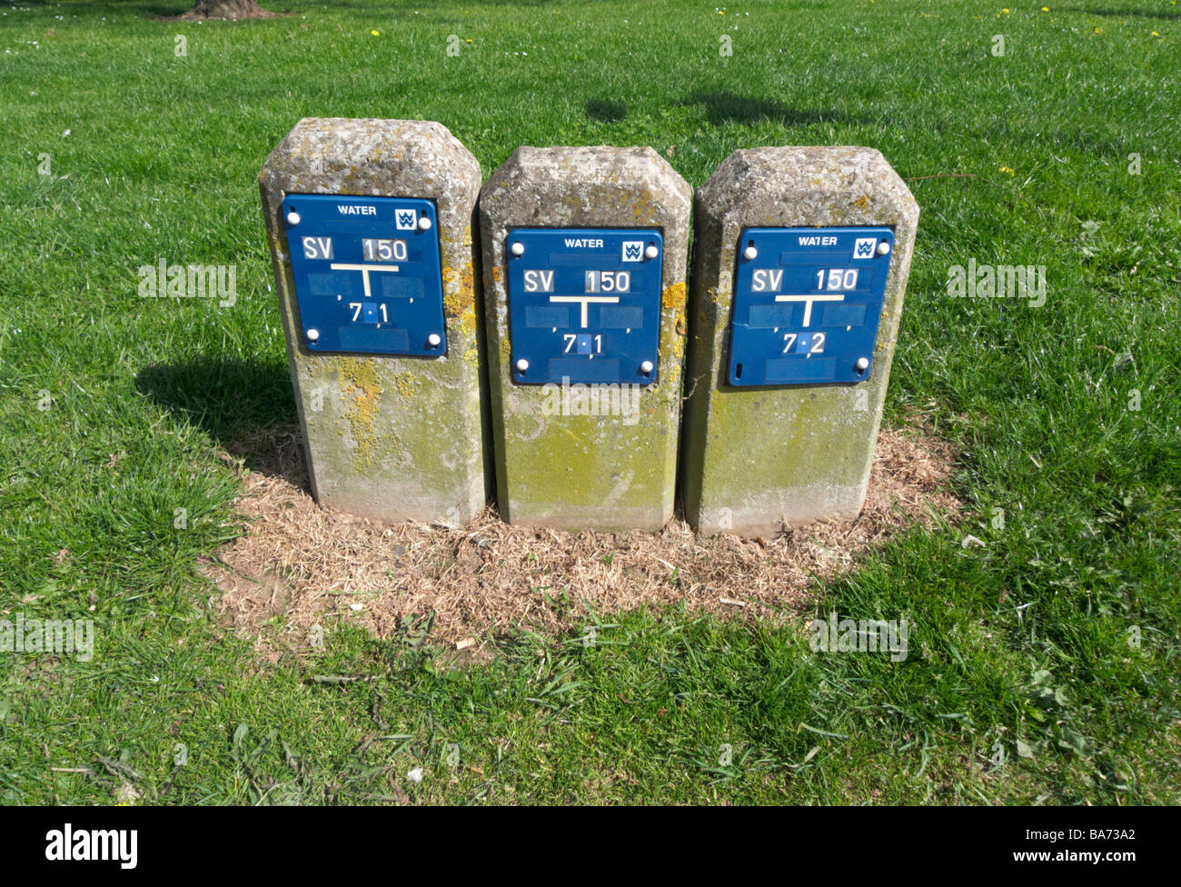 water mains markers Stock Photo Alamy