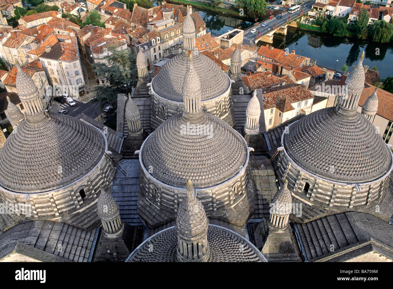 France, Dordogne, Perigord Blanc, Perigueux, Saint Front Byzantine ...
