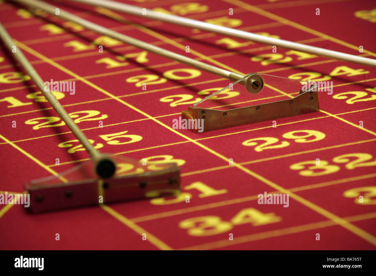 Casino gamble roulette card table installment-end detail detail fields is successful gamble casino numbers numbers Stock Photo