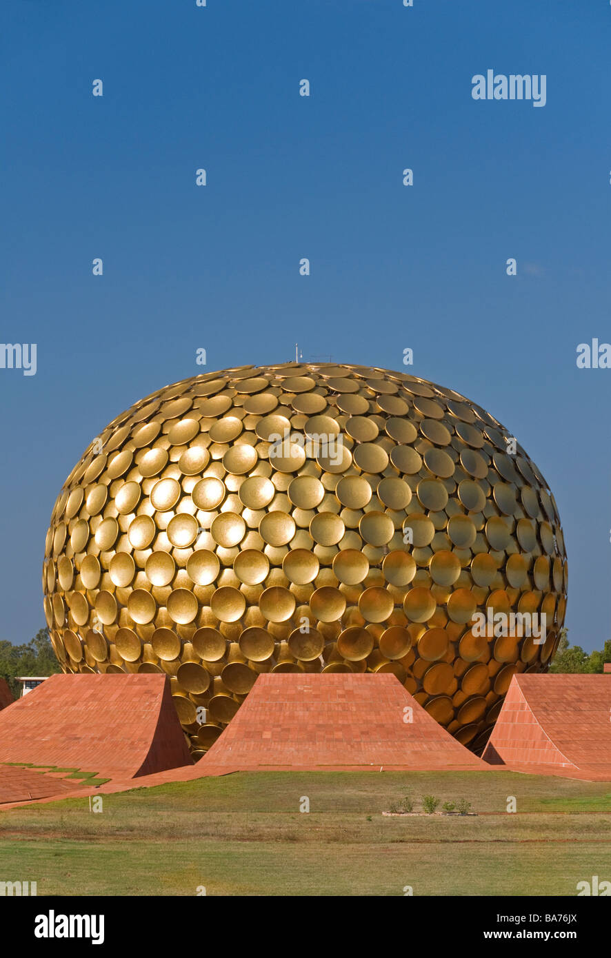 Matri Mandir Meditation Centre Auroville Pondicherry Tamil Nadu India Stock Photo