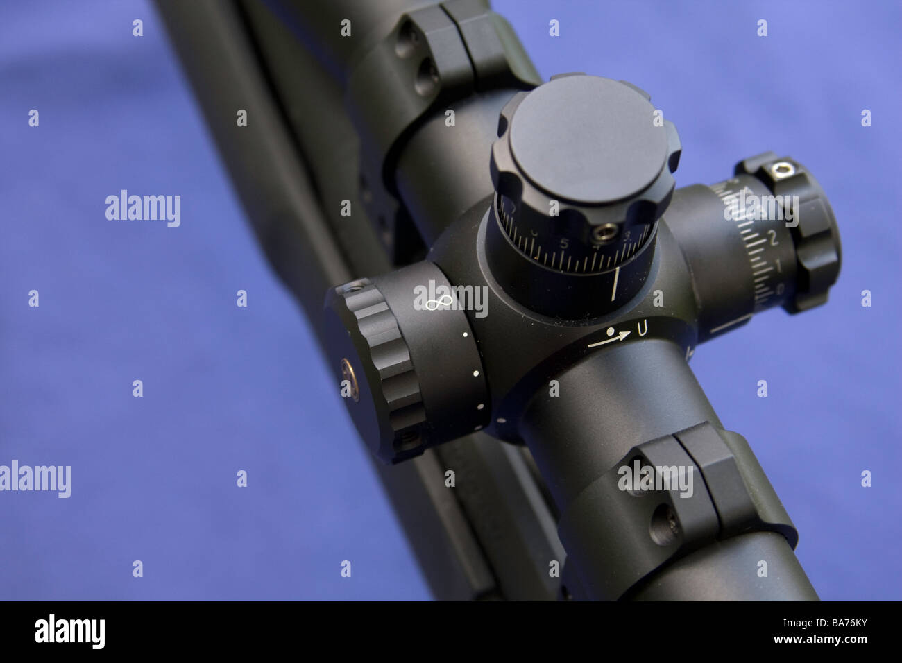 Military police sniper scope control knobs dials are ready for