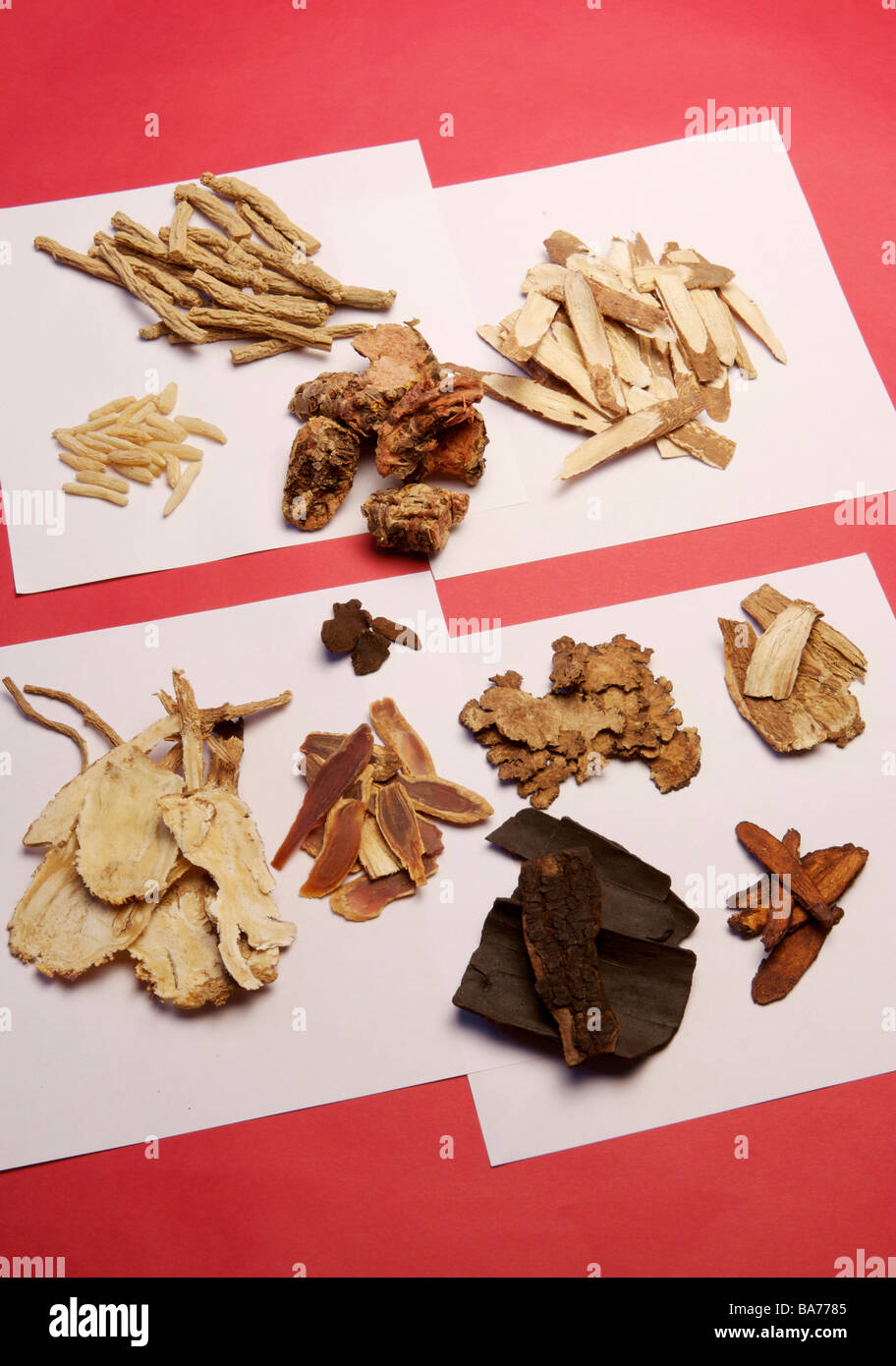 Chinese herbal medicine Stock Photo