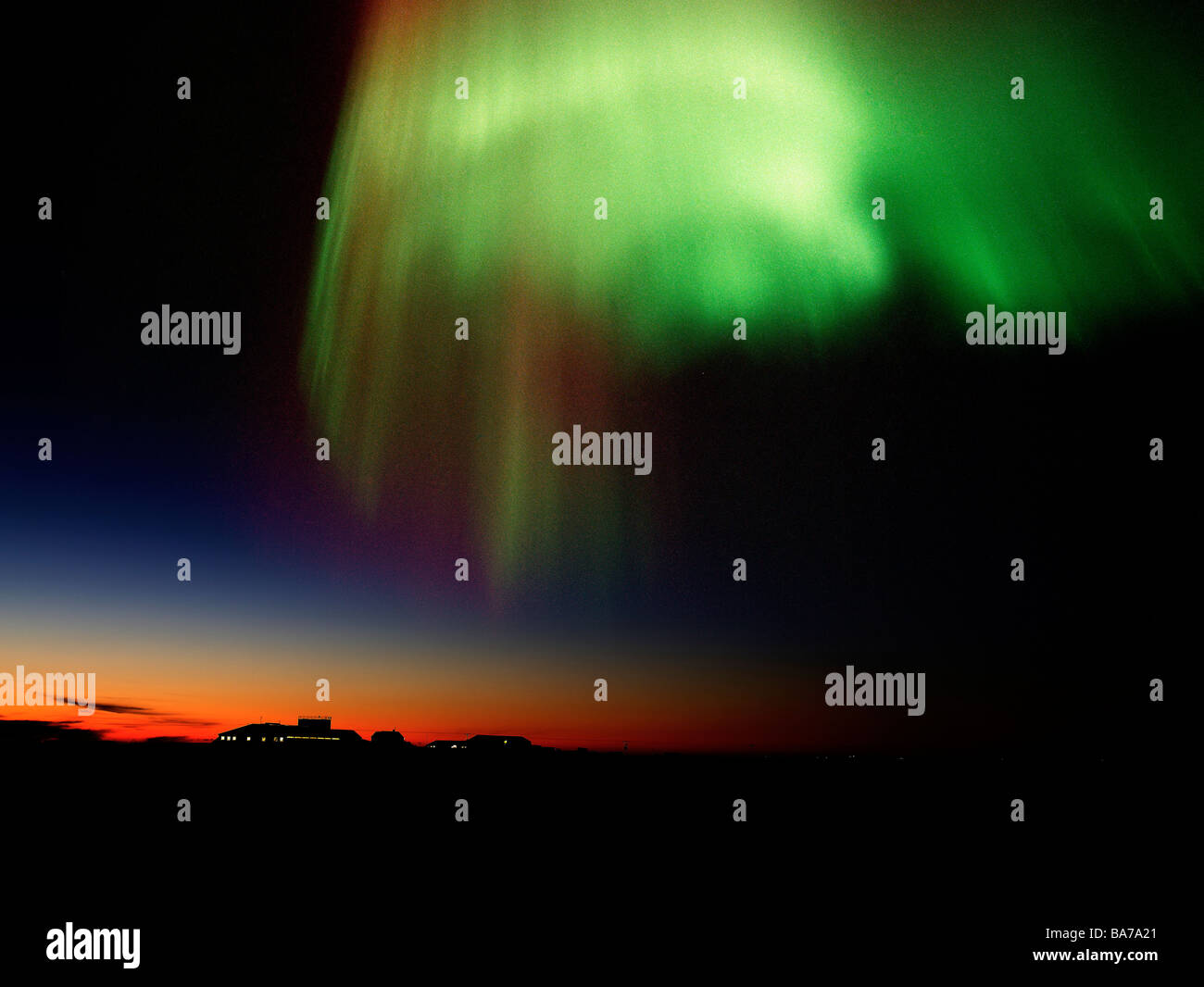 Aurora Borealis or Northern Lights, Iceland Stock Photo - Alamy