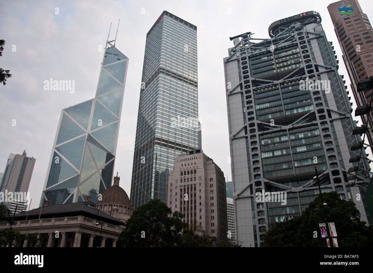 Financial Center of Hong Kong Stock Photo