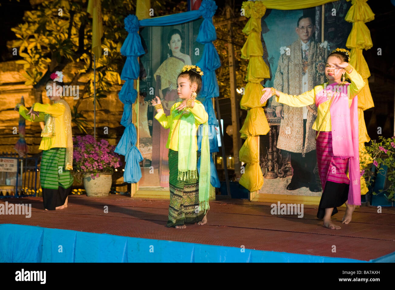 Loy Krathong, Yee Peng, Yie Ping or Yi Peng Festival Chiang Mai Thailand Stock Photo