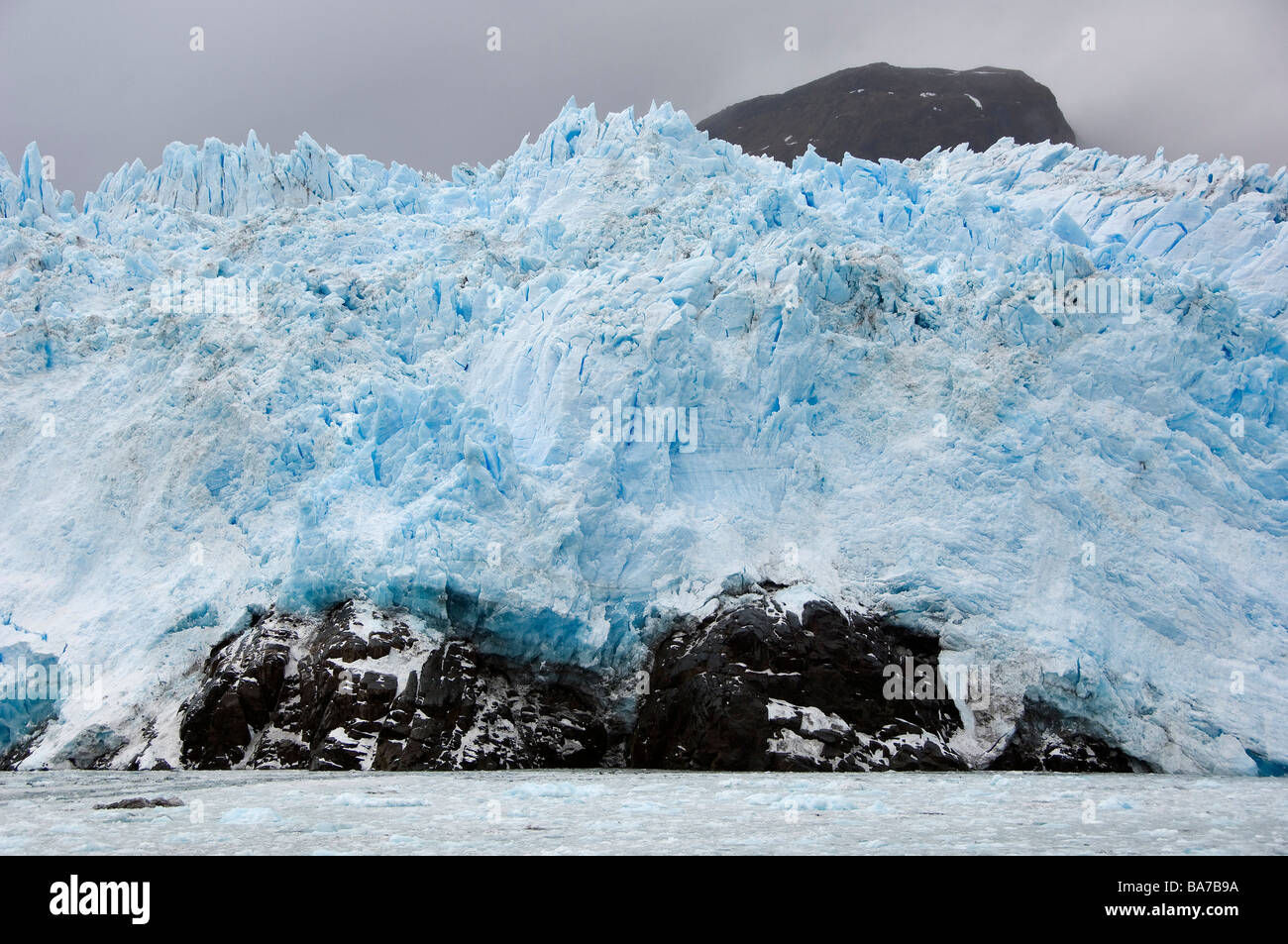 Chile, Southern Patagonia, Magellan Region, Amalia Fjord, Amalia Glacier Stock Photo