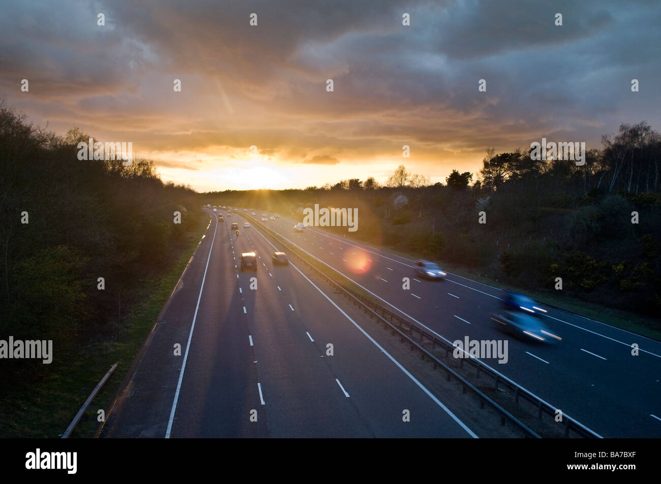 Rural dual carriageway hi-res stock photography and images - Alamy