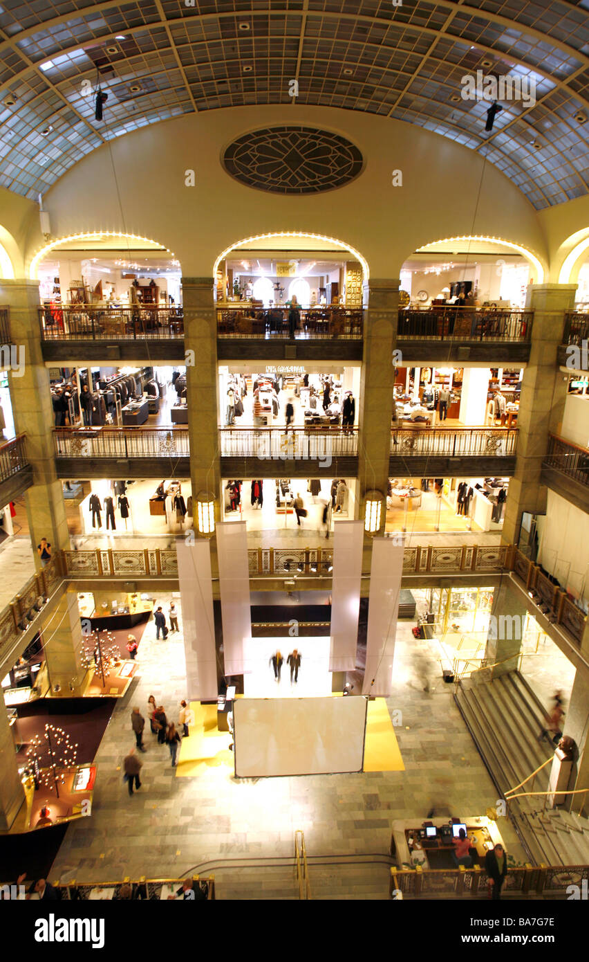 Interior view of Nordiska Kompaniet Department Store, Stockholm, Sweden Stock Photo Alamy
