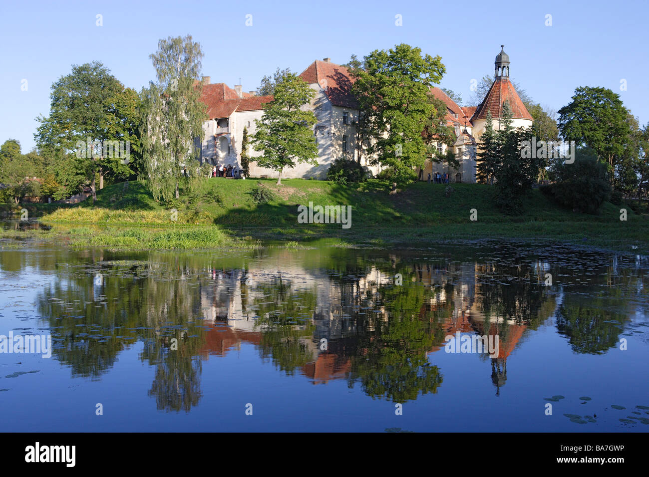 Jaunpils, castle Neuenburg Stock Photo