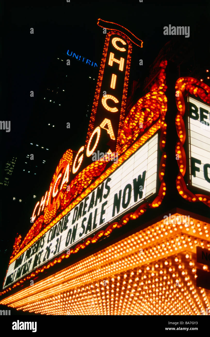 Chicago Theater, Chicago, Illinois, USA Stock Photo Alamy