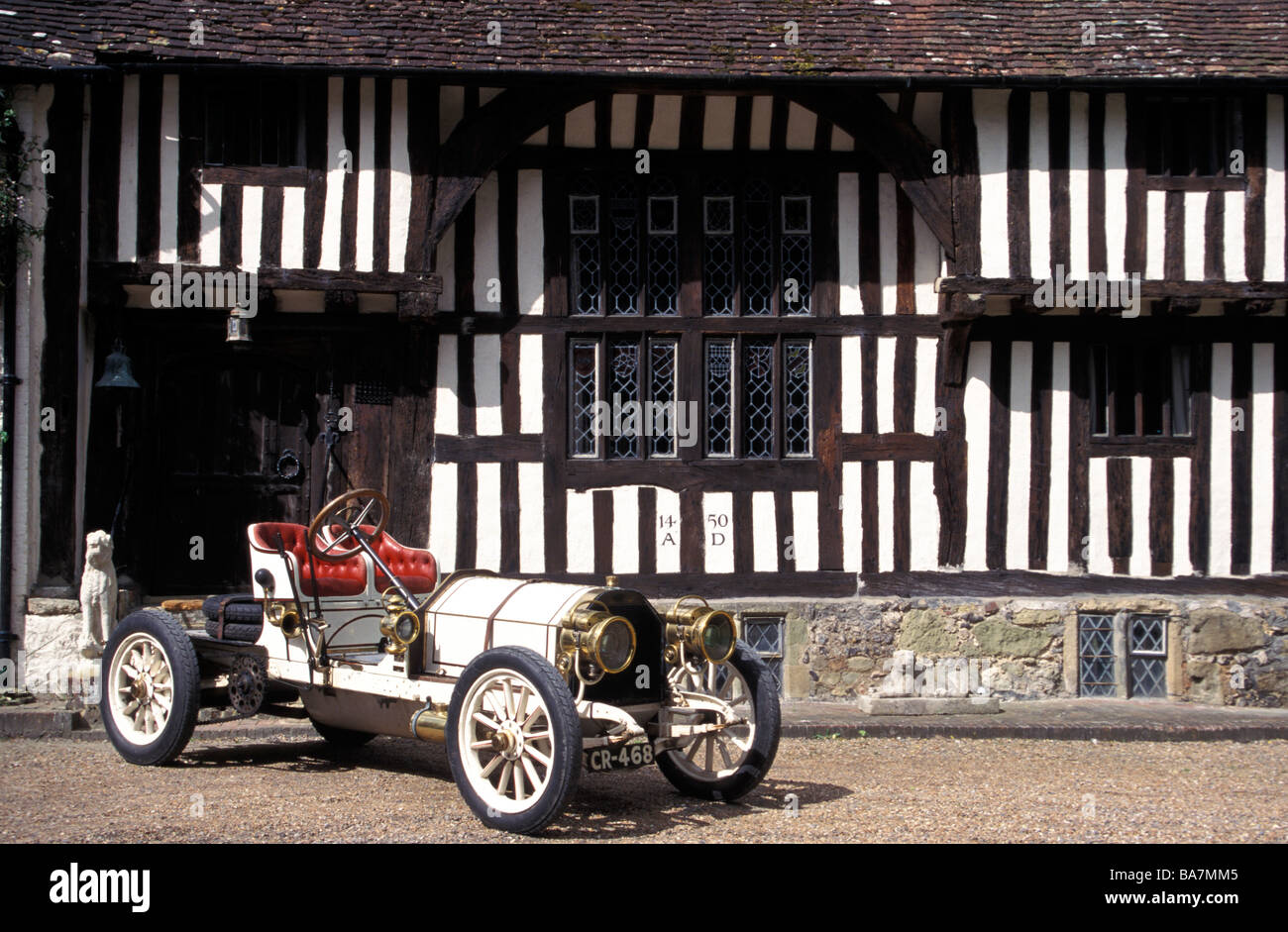 Vintage Car, Mercedes 1905, Filching Manor Motor Museum, Eastbourne, East Sussex, England, United Kingdom Stock Photo