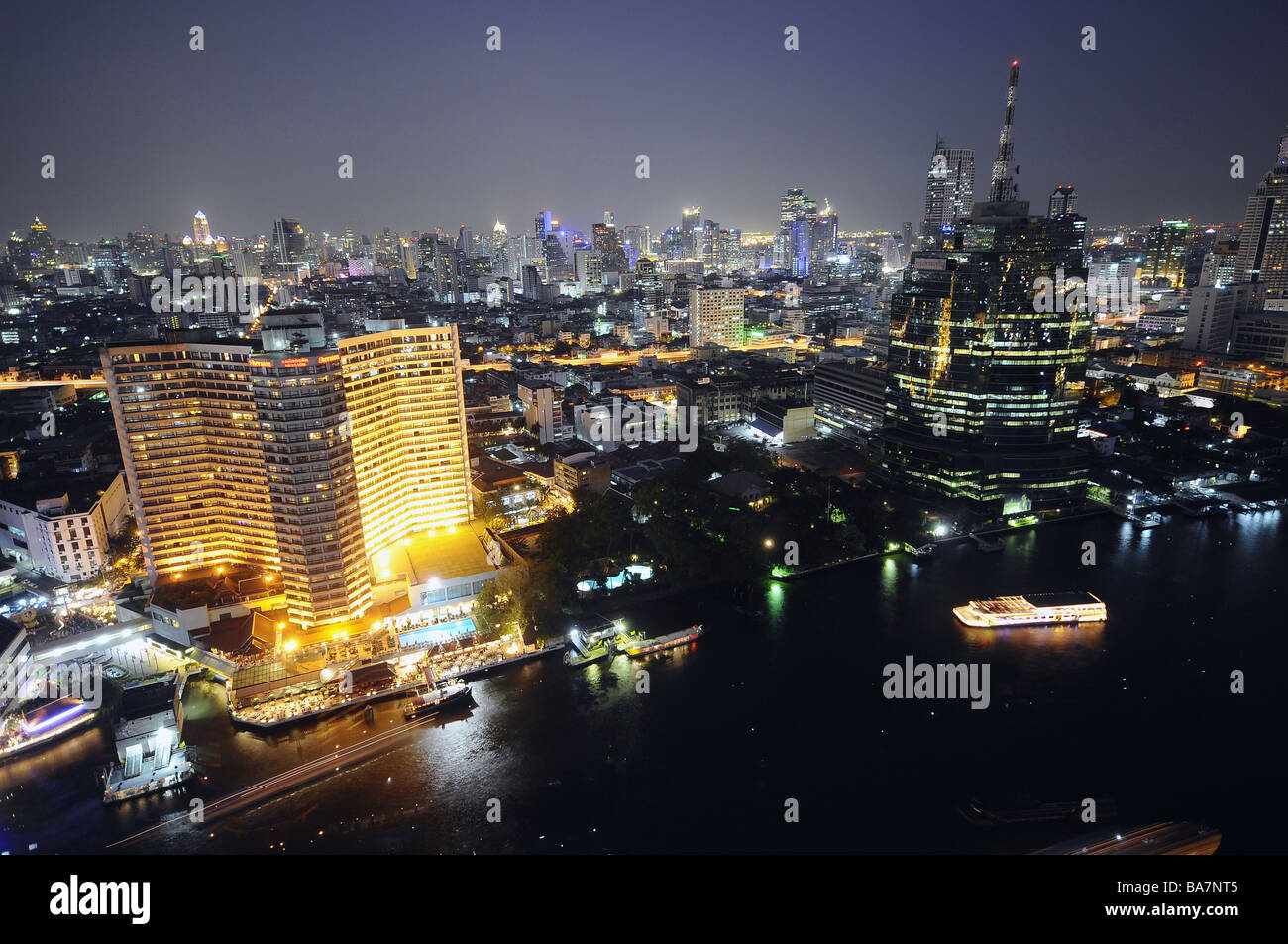 Bangkok city night view from hi-res stock photography and images - Alamy