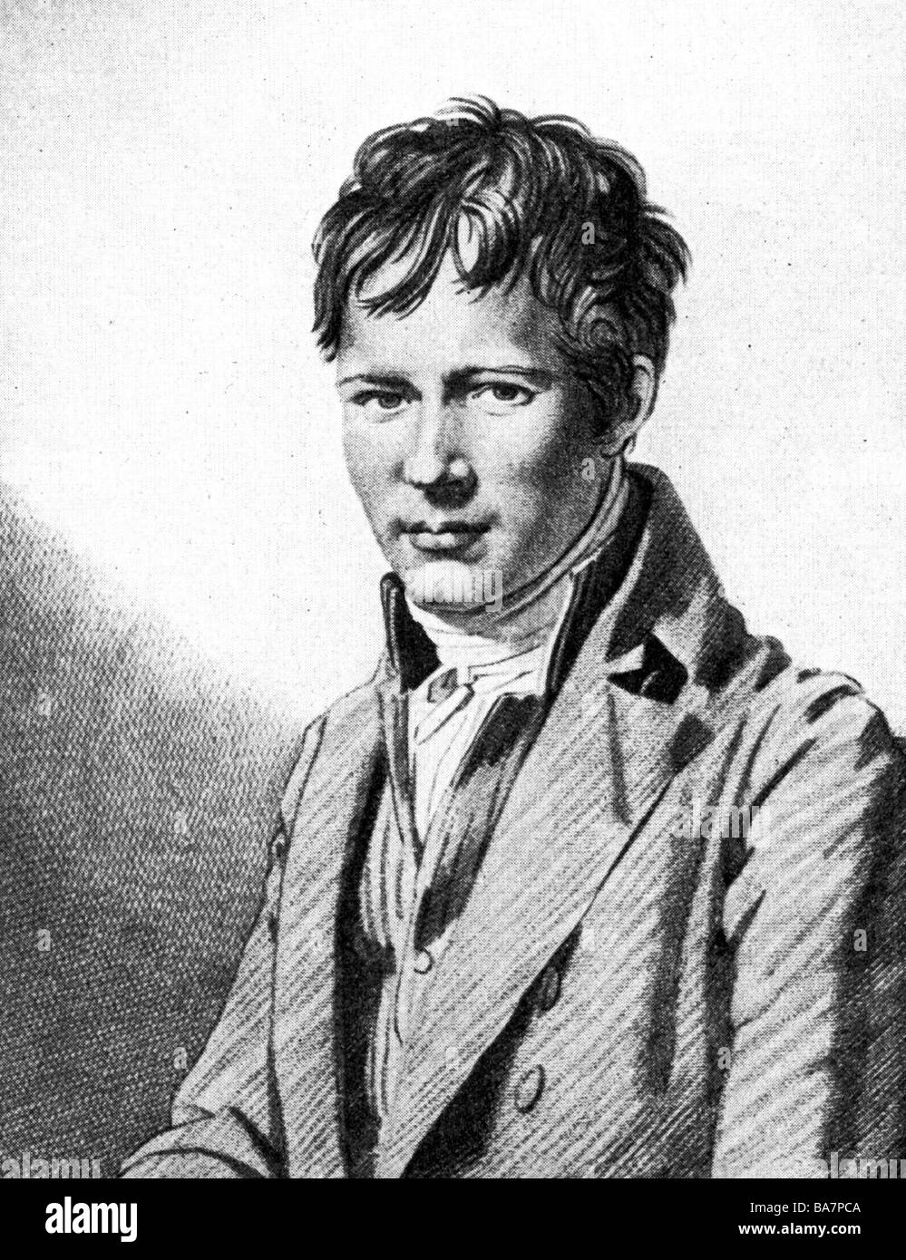 Humboldt, Alexander von, 14.9.1769 - 6.5.1859, German scientist (naturalist and geographer), portrait, as young man, engraving by A. Denoyers, after painting by Friedrich Gerard, 1805, , Stock Photo