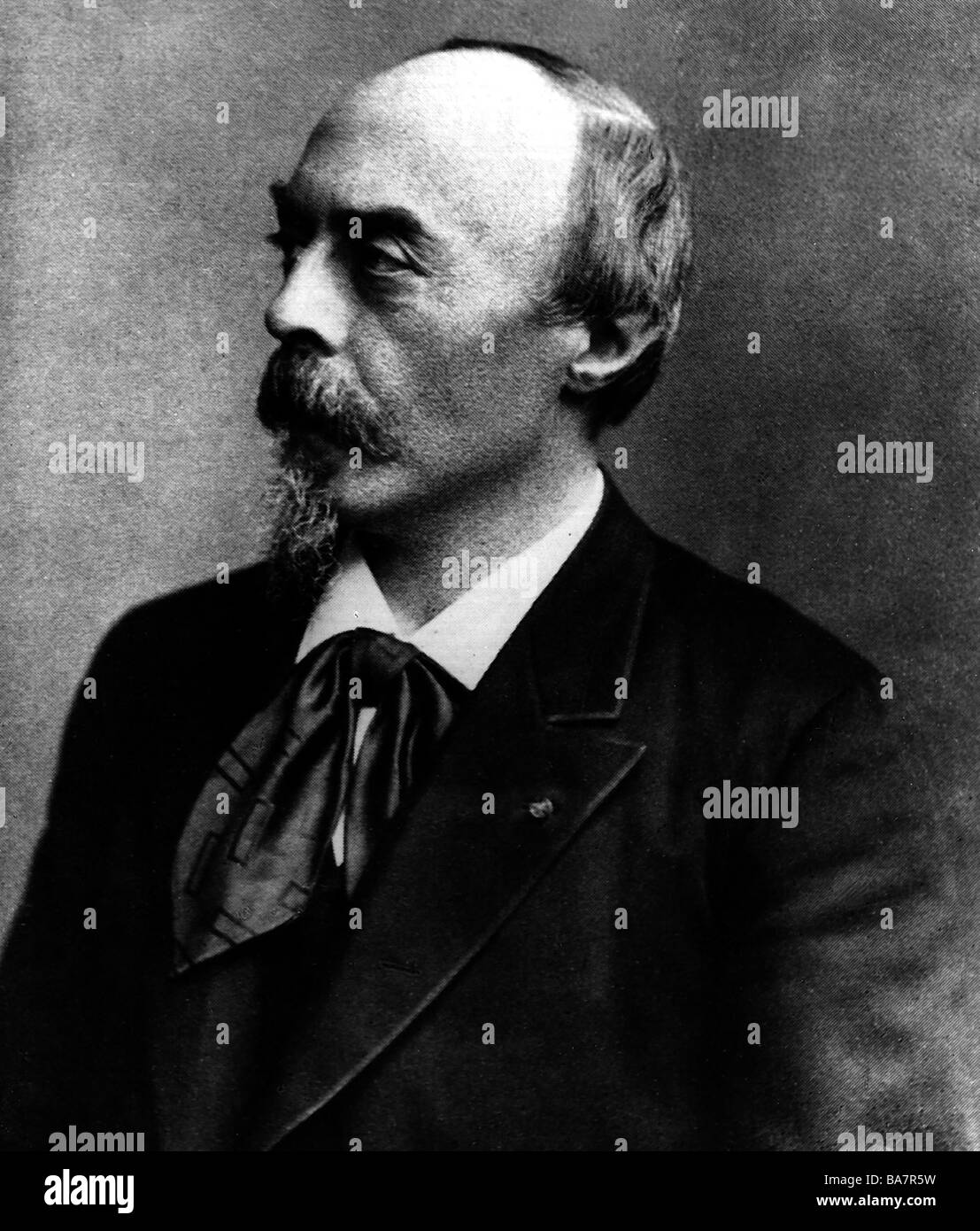 Bülow, Hans Freiherr von, 8.1.1830 - 12.2.1894, German musician (pianist and conductor), portrait, photography, 19th century, Stock Photo
